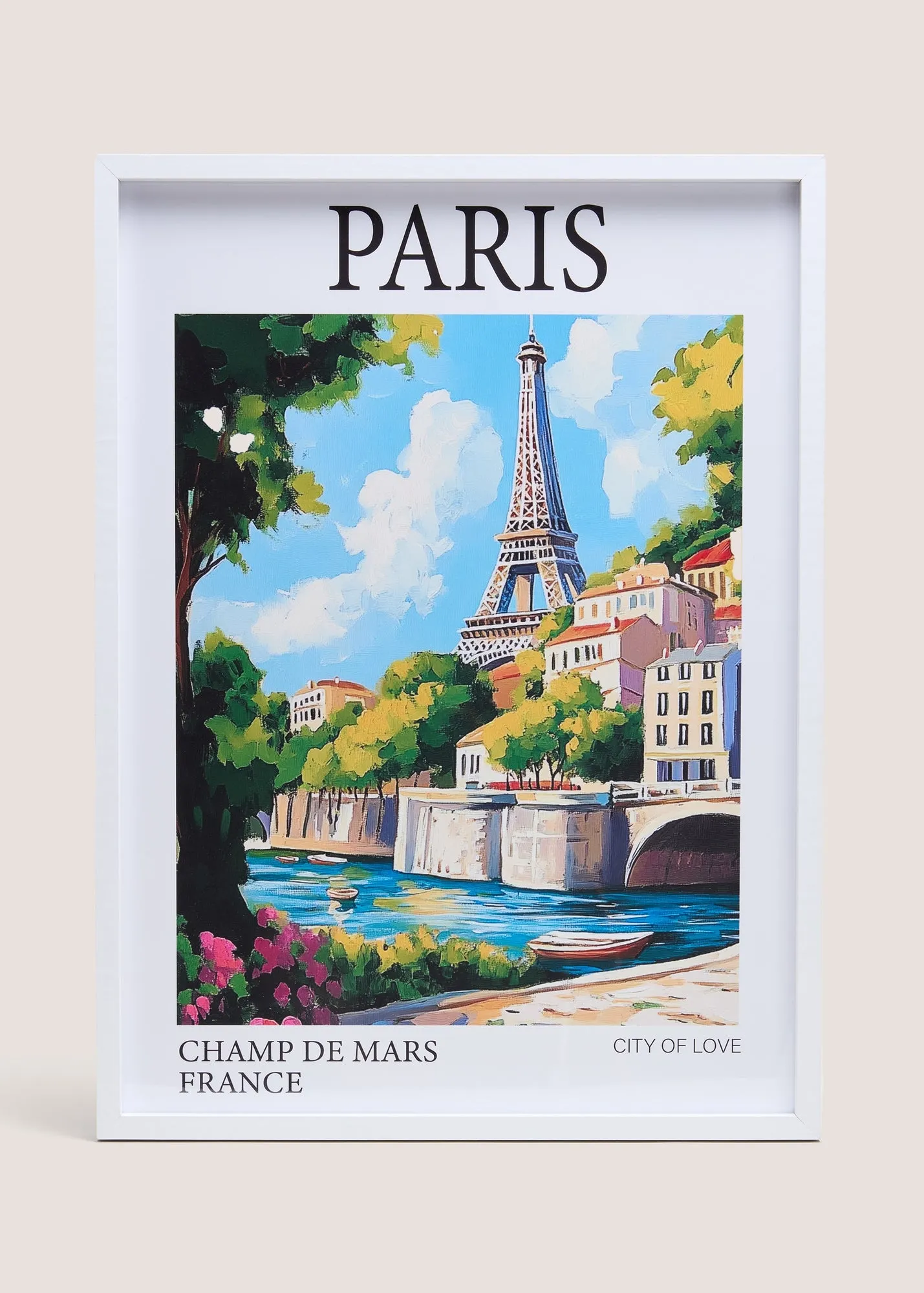 Paris Wall Art - White product