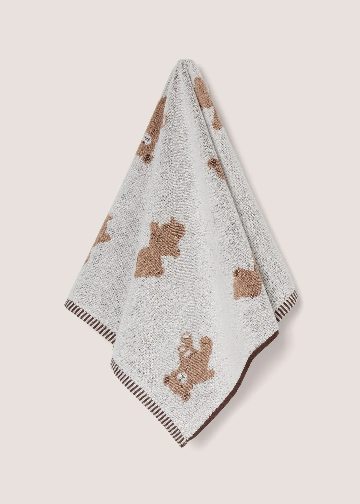 Patch Teddy Bear Hand Towel - Beige product
