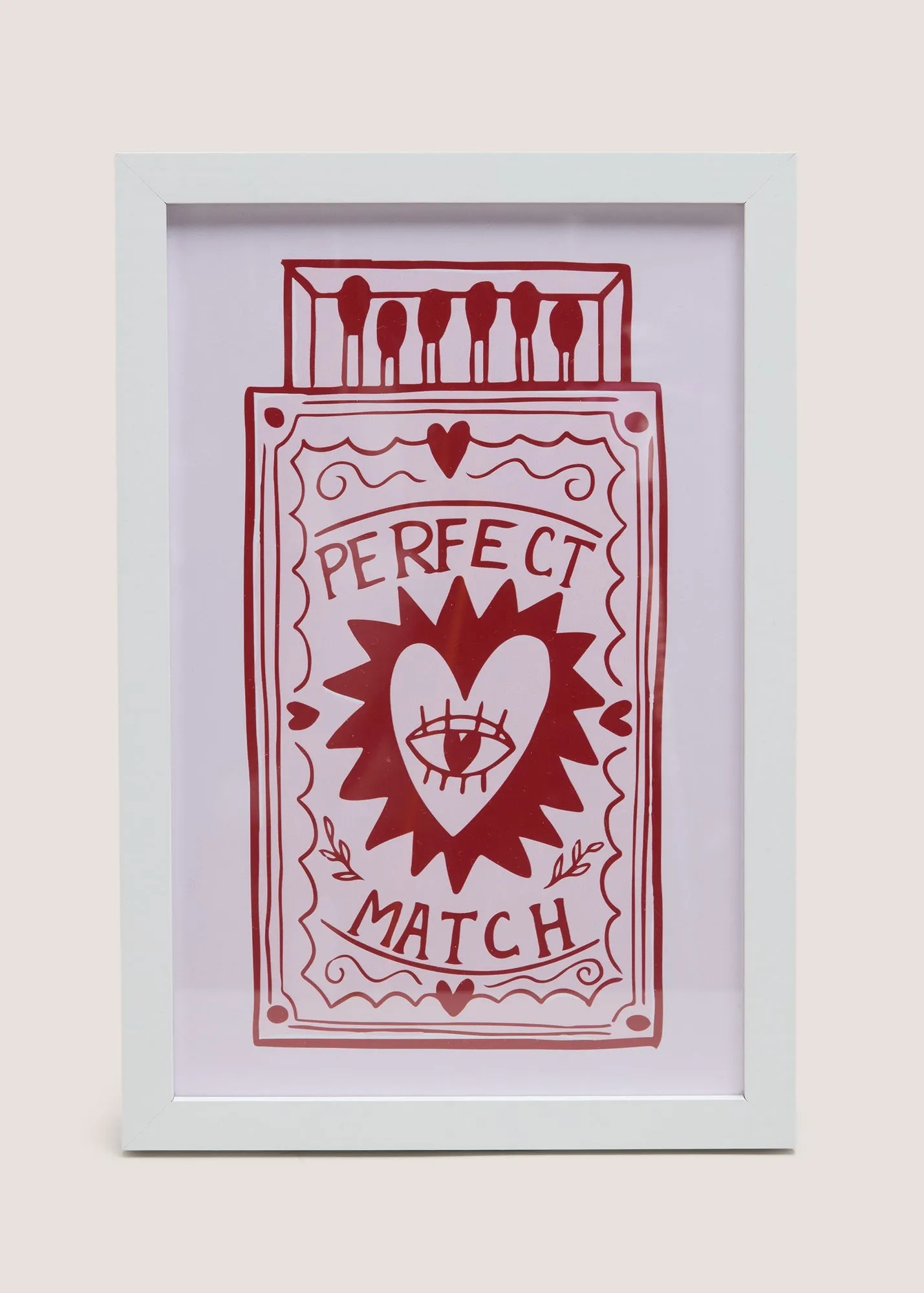 Perfect Match Framed Wall Art - Red product