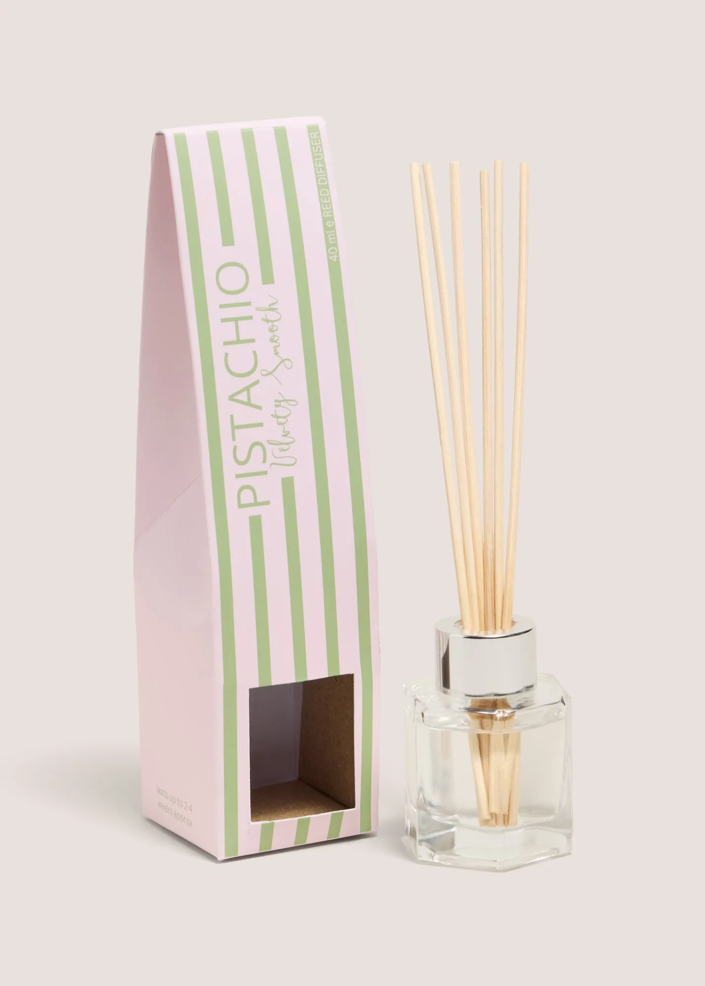 Pistachio 40ml Reed Diffuser - Green, Glass product