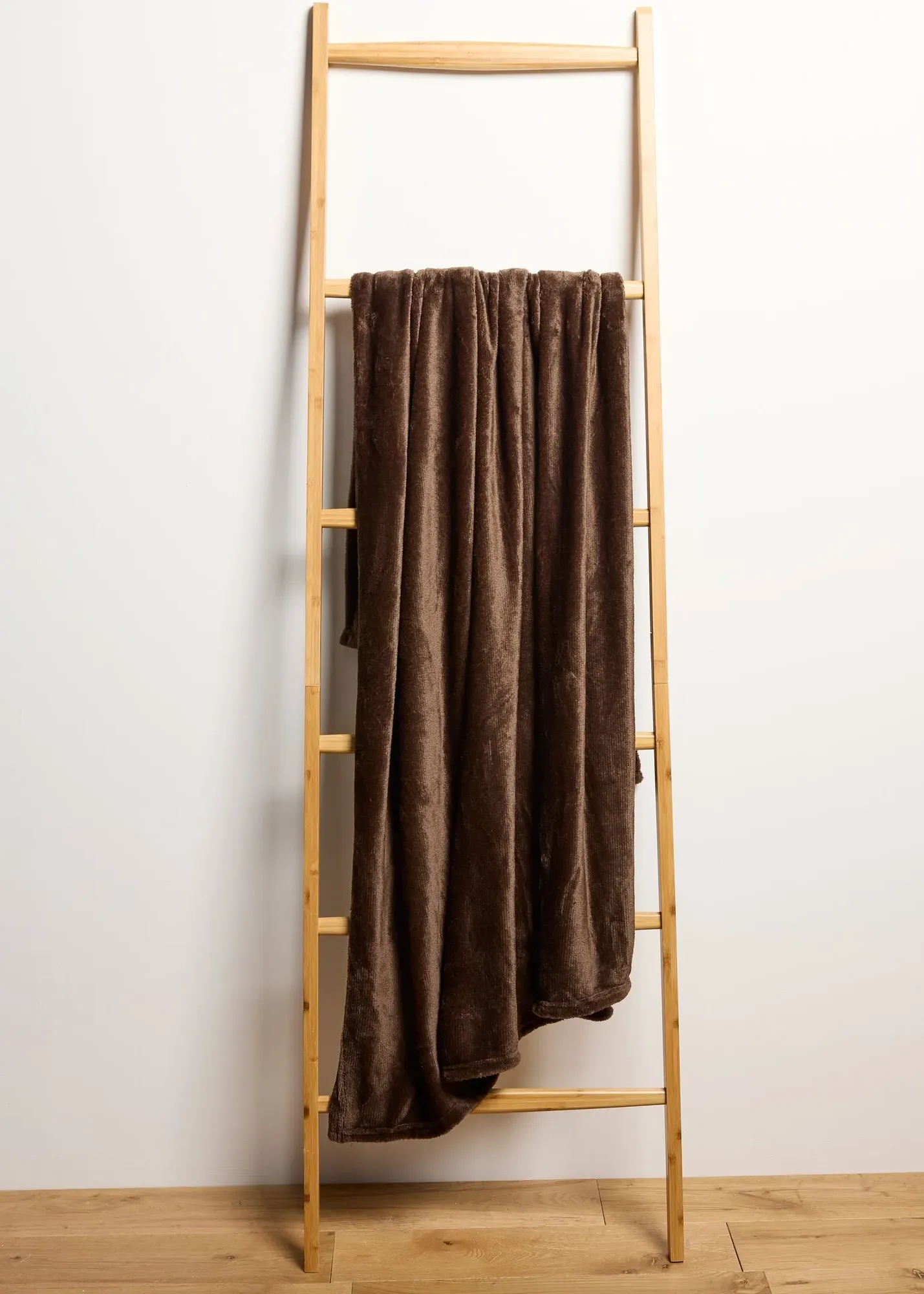Plain Fleece Throw - Brown, Polyester product