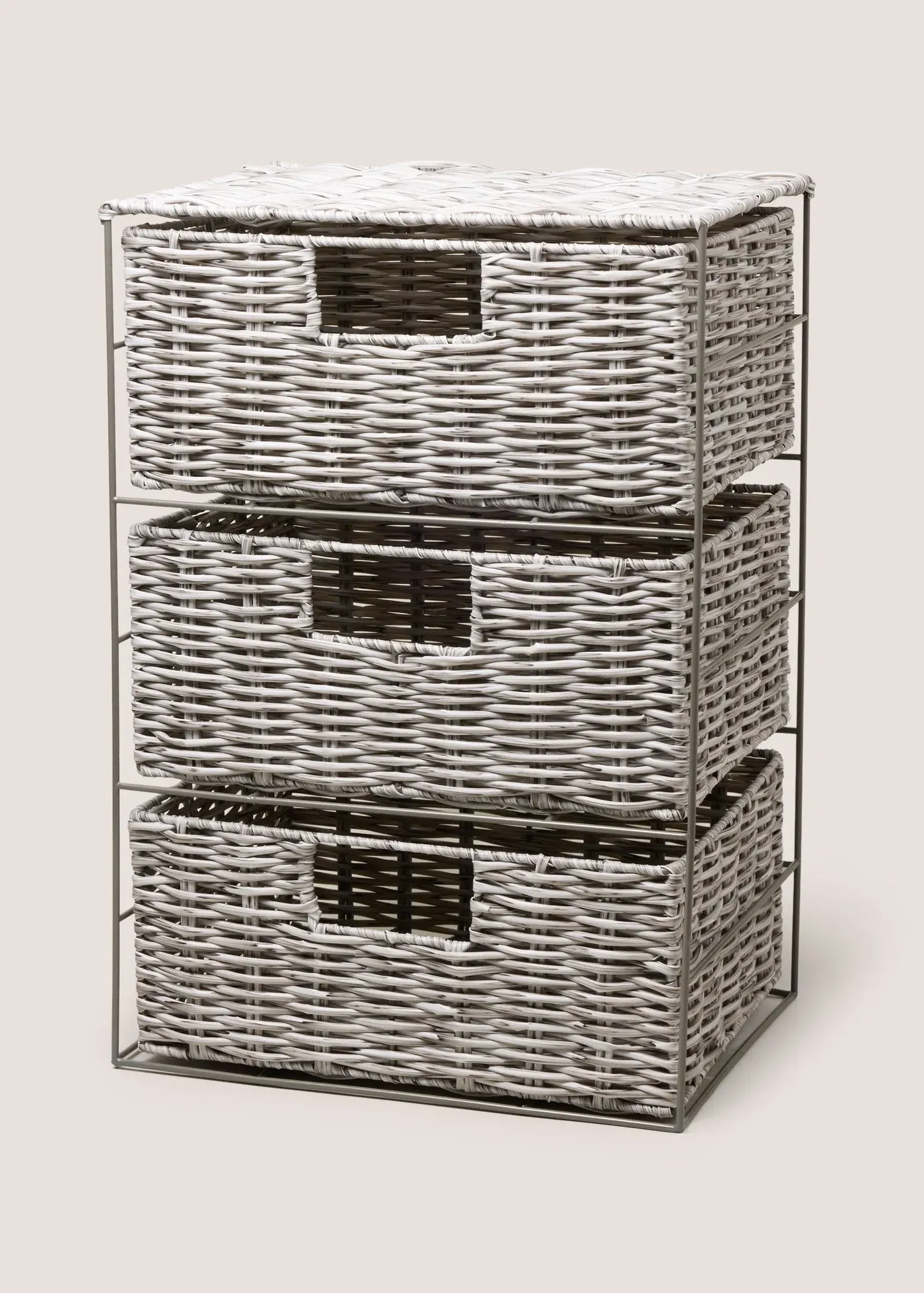 Plastic Woven Storage Drawers - Grey product