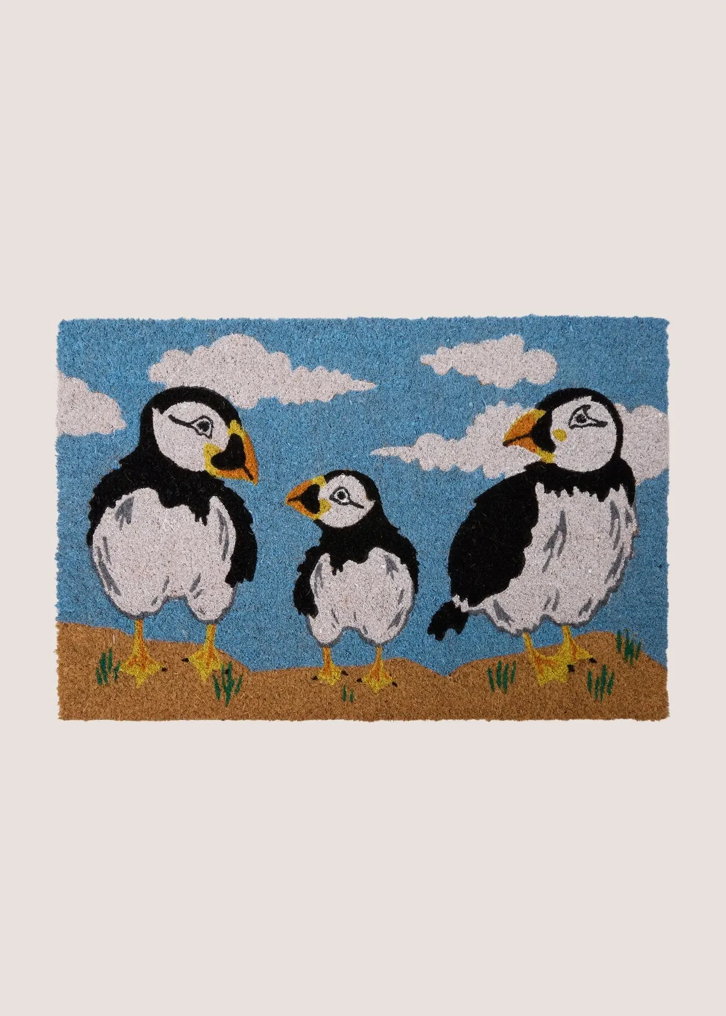 Puffin Door Mat - Blue product