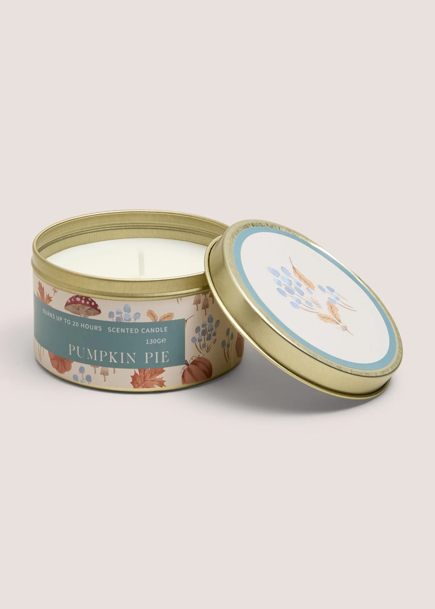 Pumpkin Pie Tin Candle - Blue product