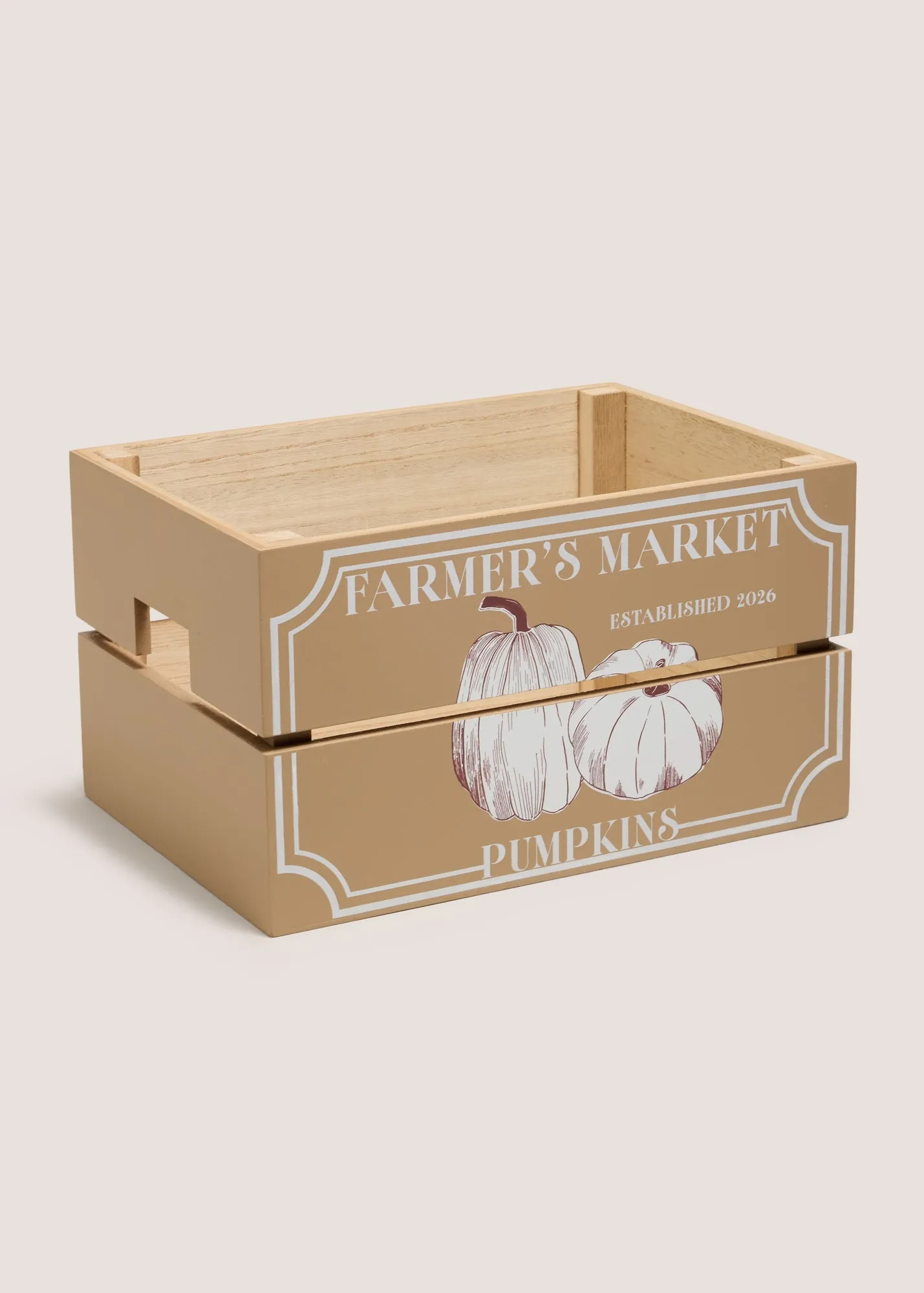 Pumpkin Printed Crate - Brown product