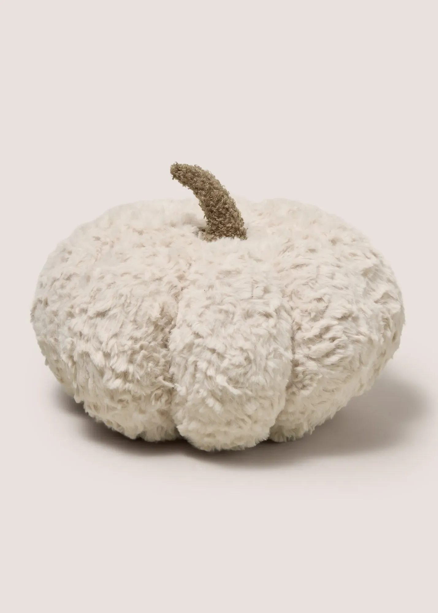 Pumpkin Shaped Cushion - Cream, Polyester product