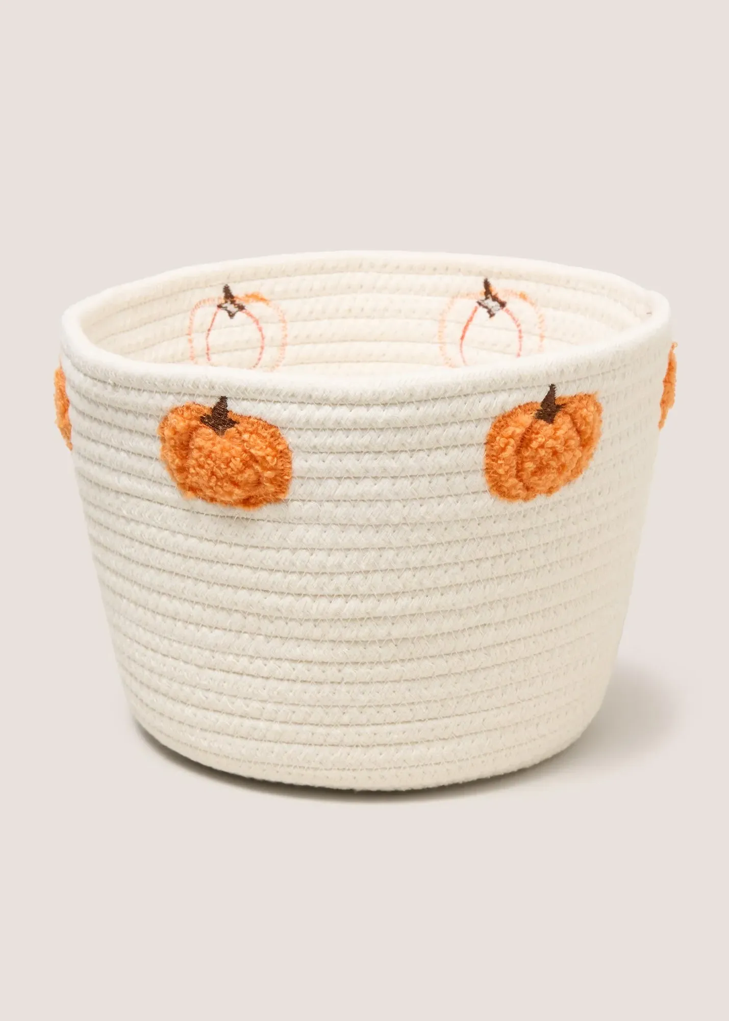 Pumpkin Storage Basket - Cream, Boucle product