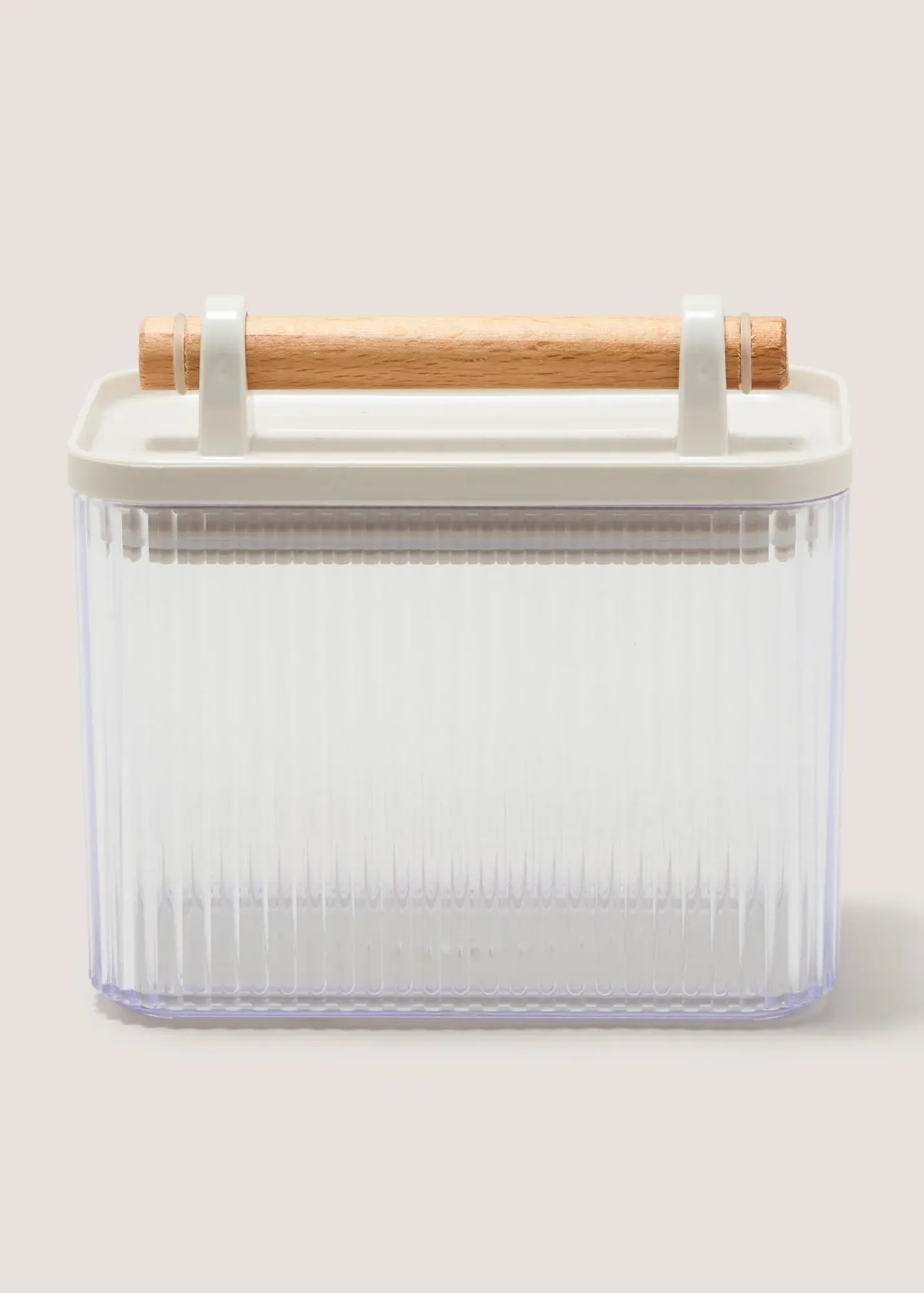 Rib Plastic 0.9L Storage Canister - Clear product