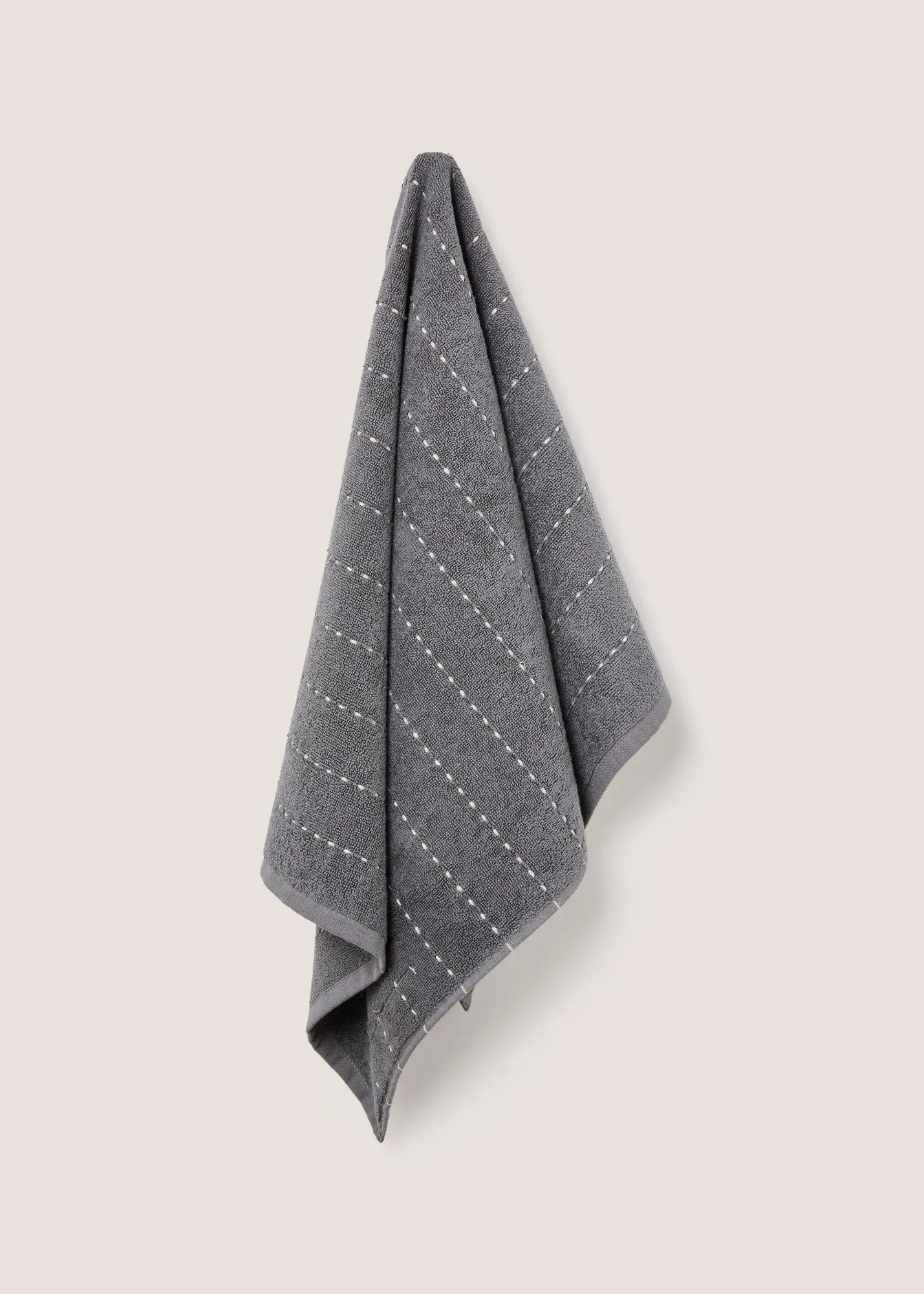 Rib Stitch Hand Towel - Grey product