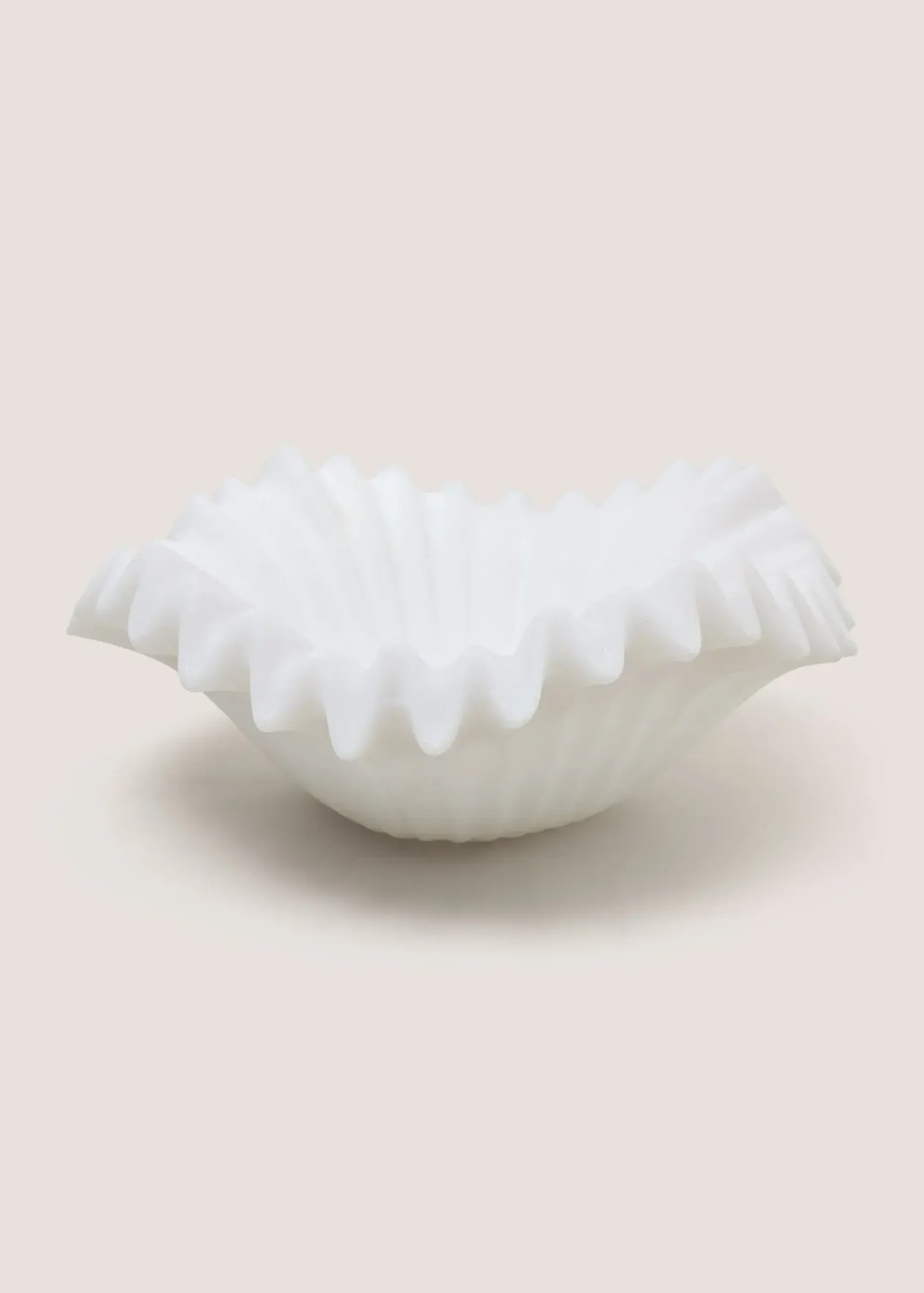 Rib Wavy Bowl - White product