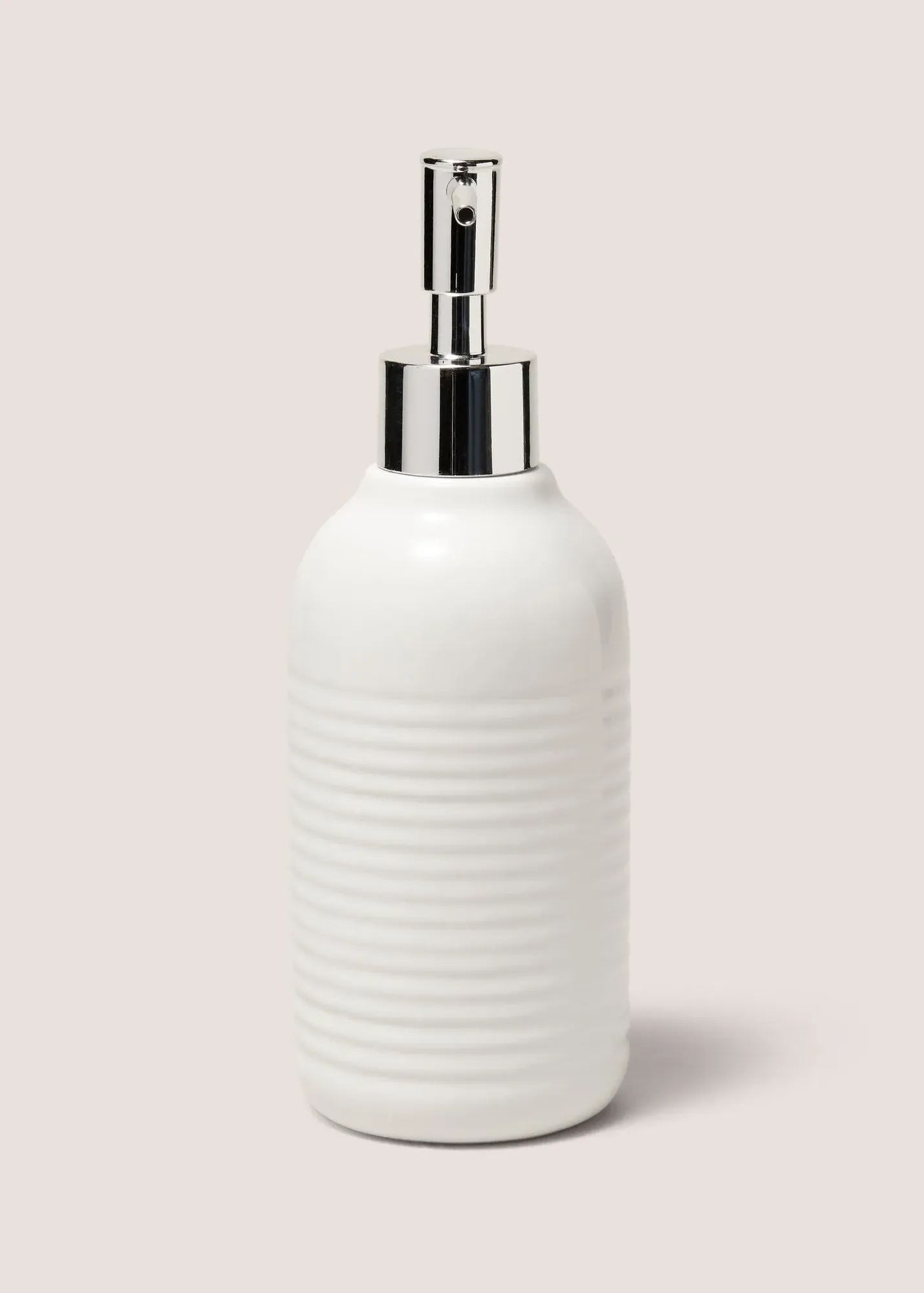 Ridged Soap Dispenser - White product