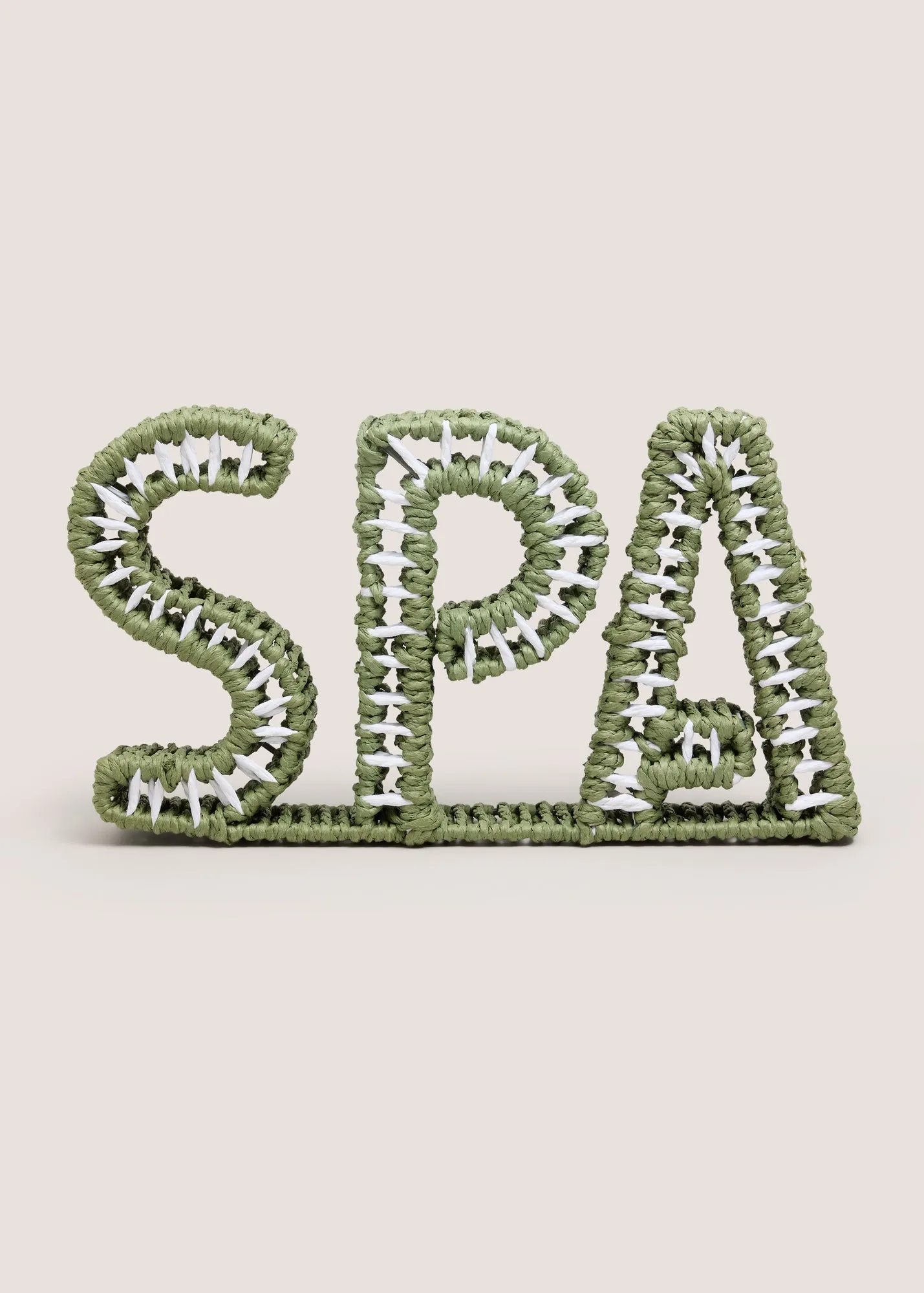 Rope Spa Sign - White, Green product
