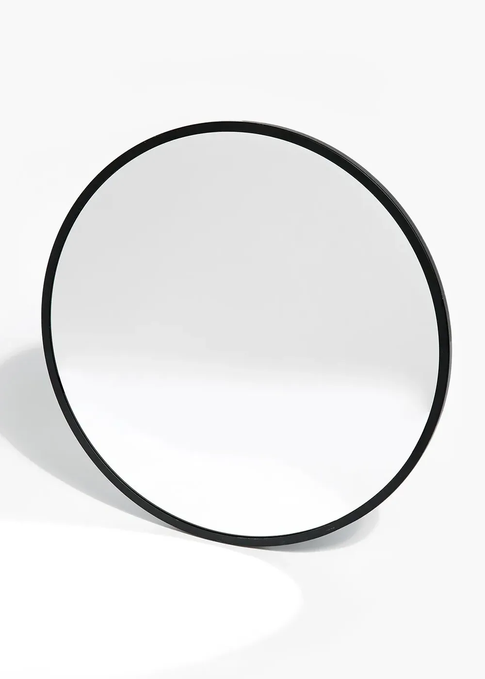 Round Wall Mirror - Black, Metal product