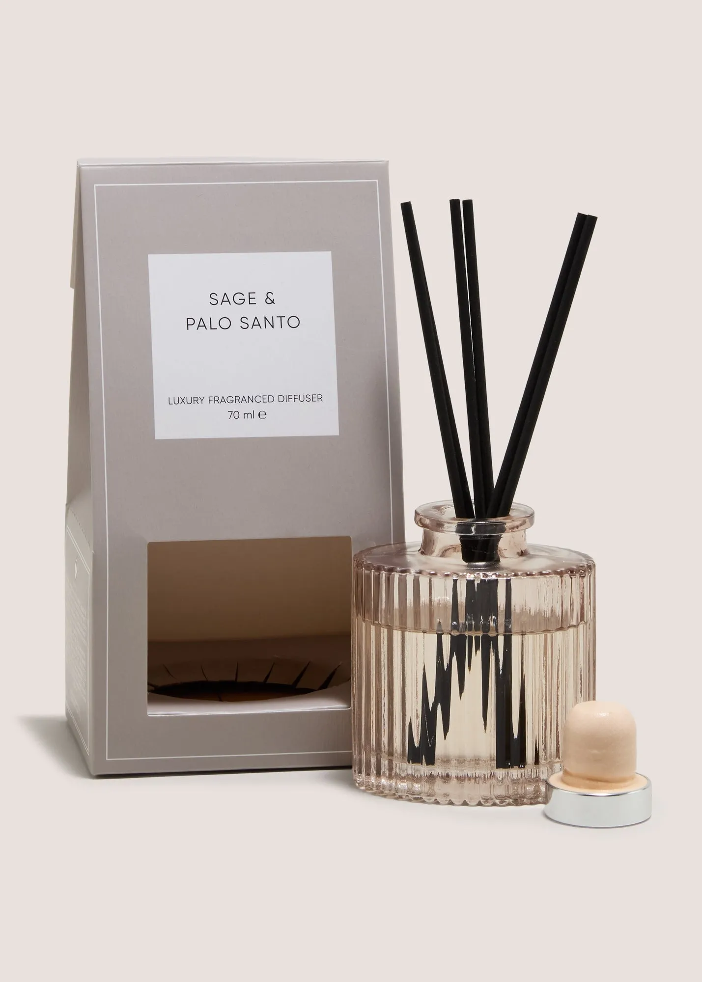 Sage & Palo Santo 70ml Reed Diffuser - Glass product