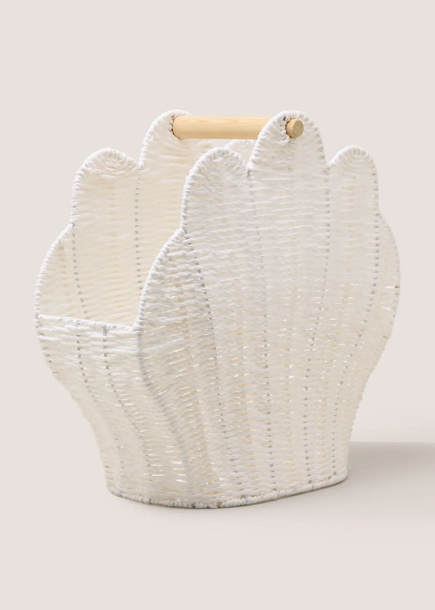 Shell Design Toilet Roll Basket - White product