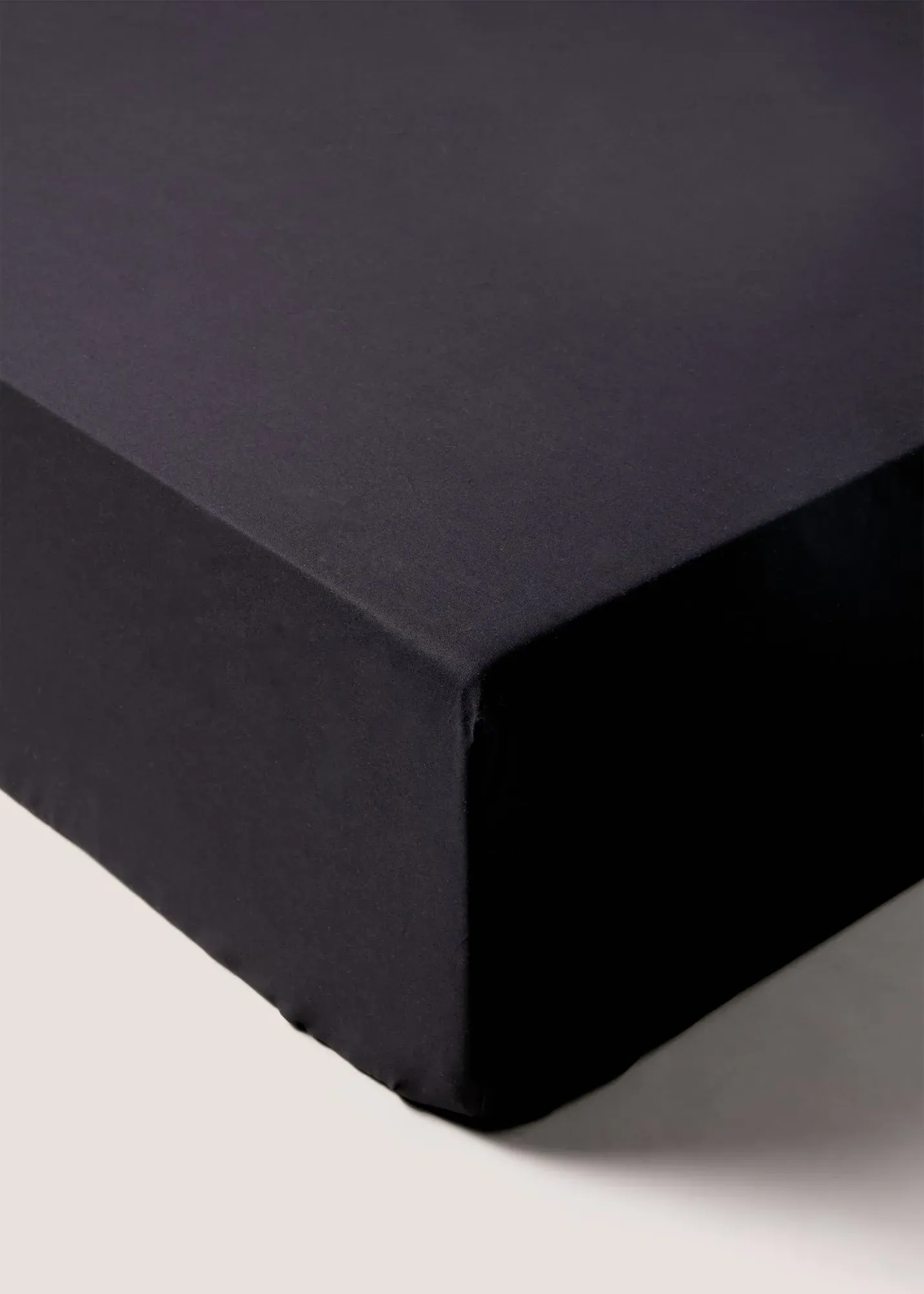 Single Deep Fit Bed Sheet - Black, Cotton product
