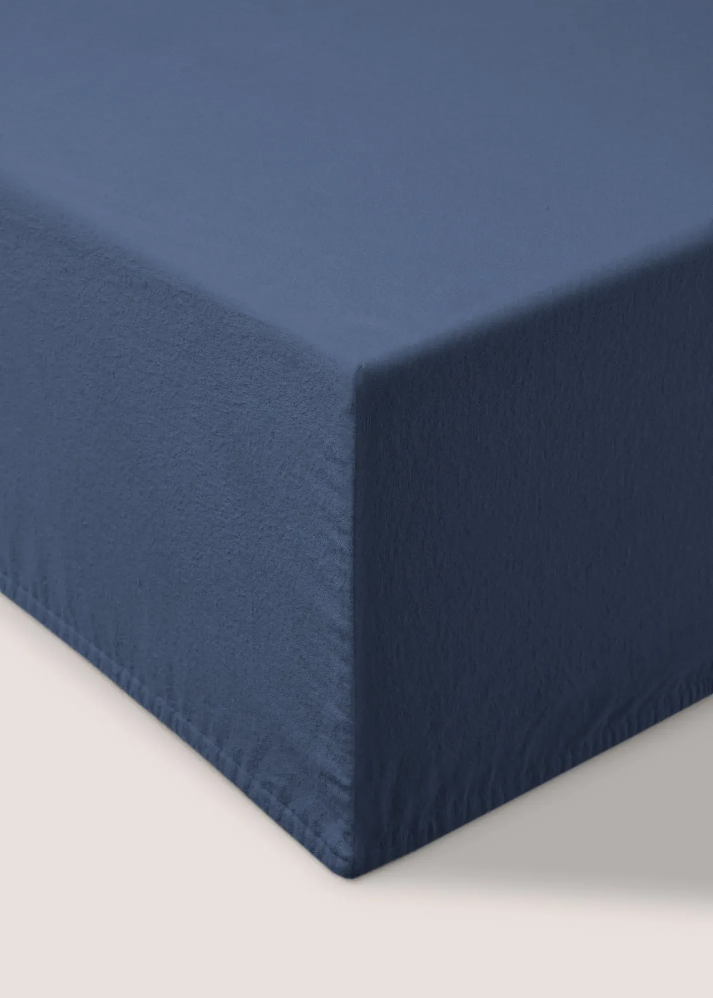 Single Deep Fitted Bed Sheet - Navy, Cotton product