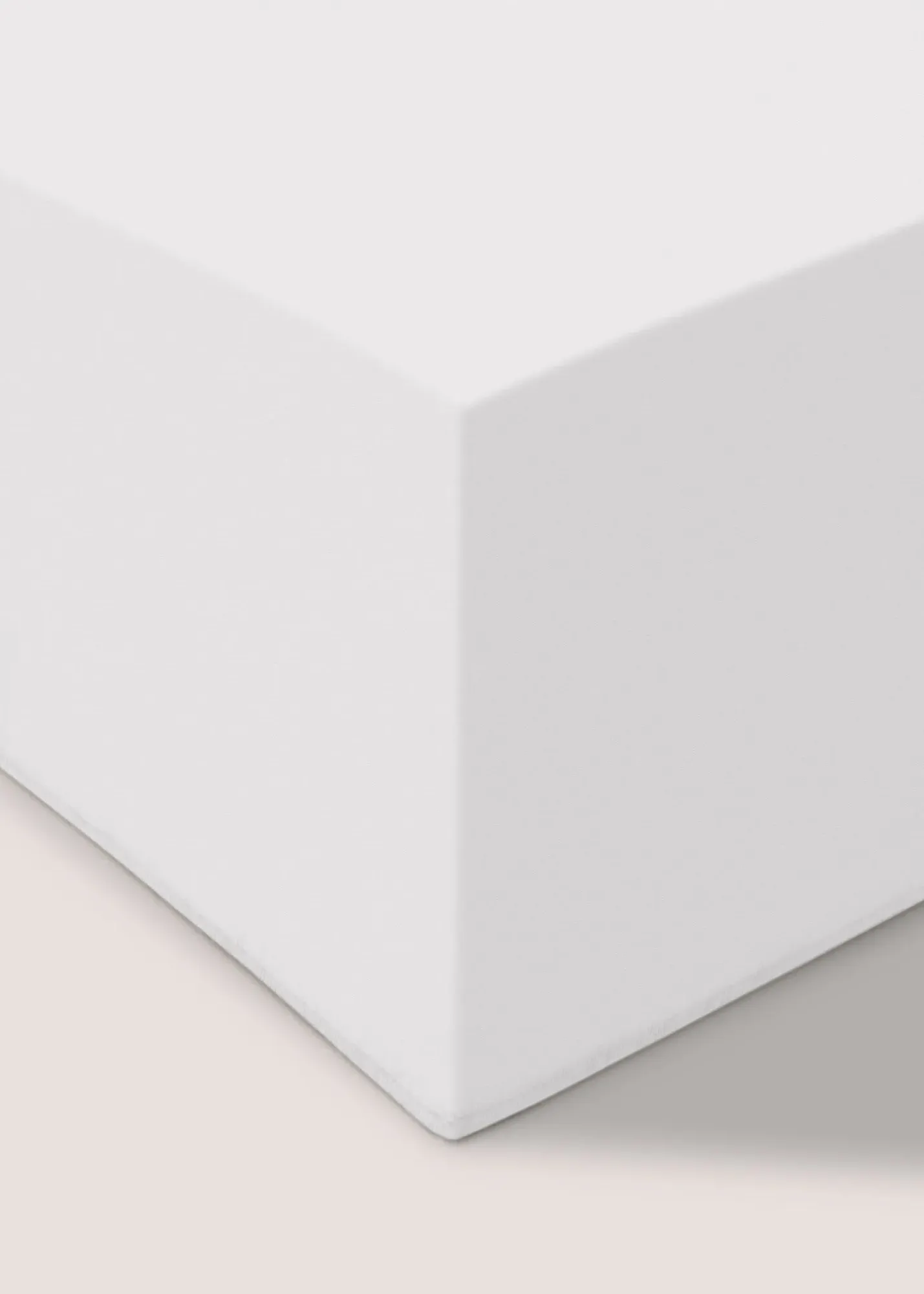 Single Extra Deep Fitted Sheet - White, Cotton product