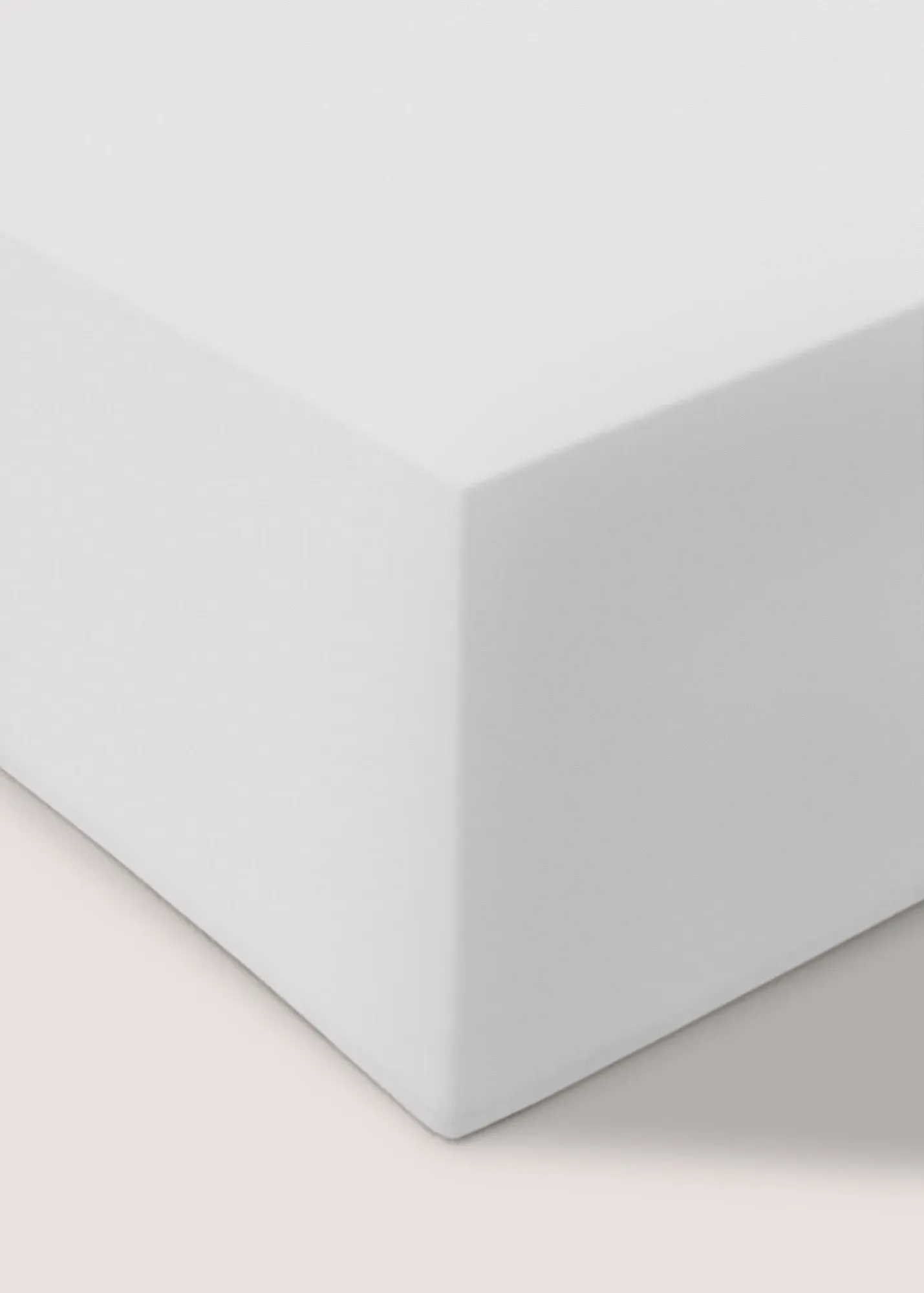 Single Flat Bed Sheet - White, Cotton product