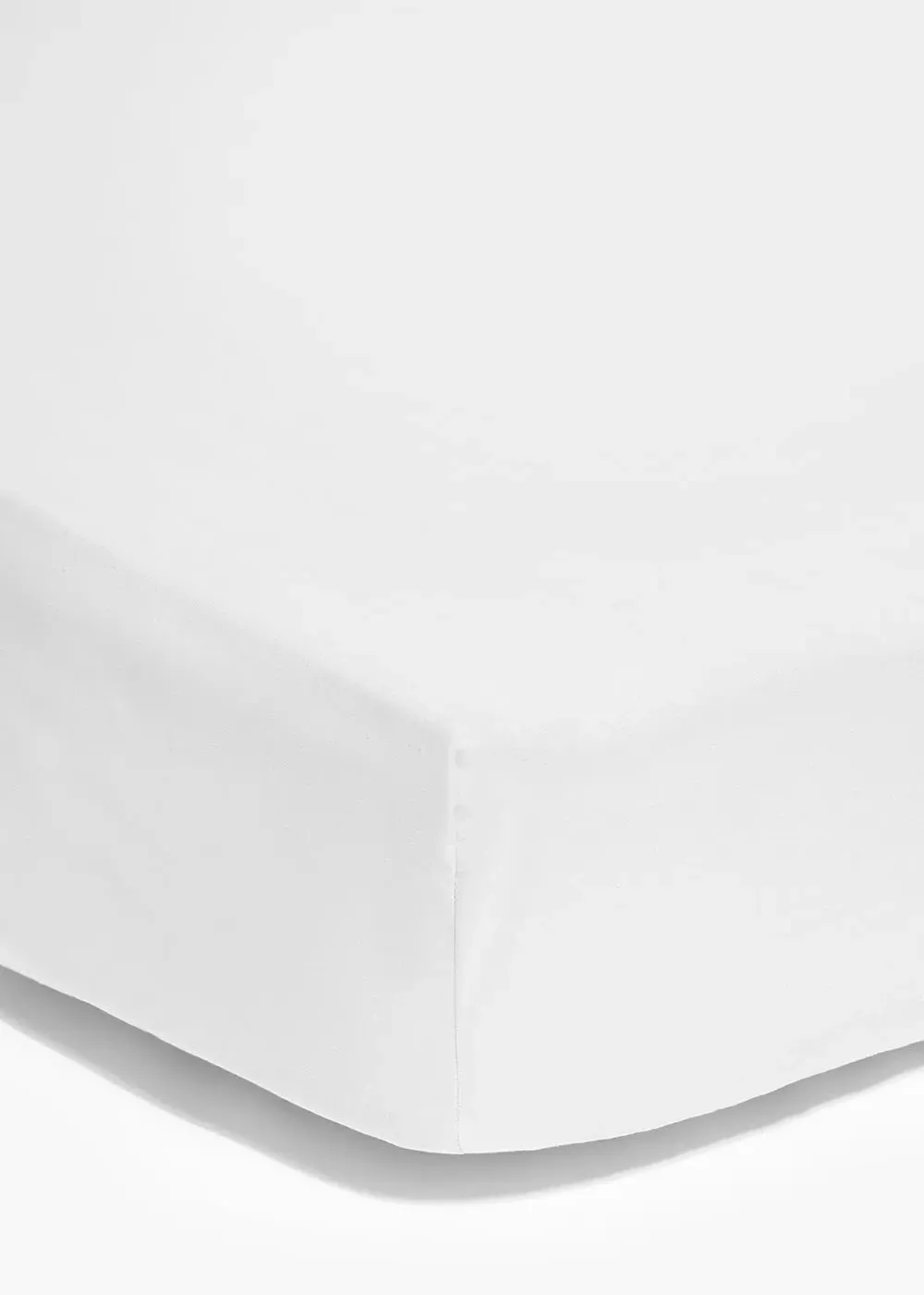 Single Polycotton Fitted Bed Sheet - White product