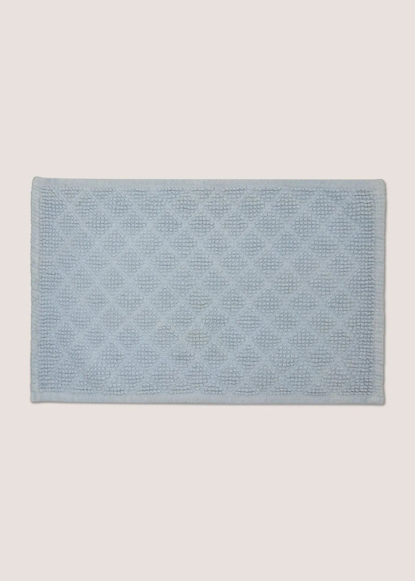 Square Design Bath Mat - Blue, Polyester Cotton product