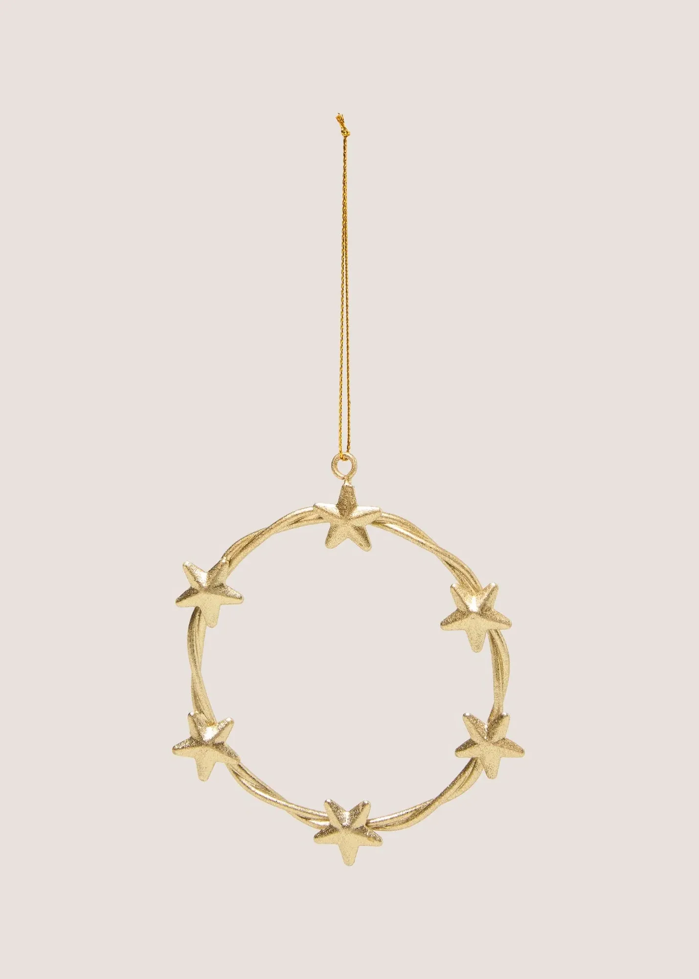 Star Hanging Wreath - Gold product