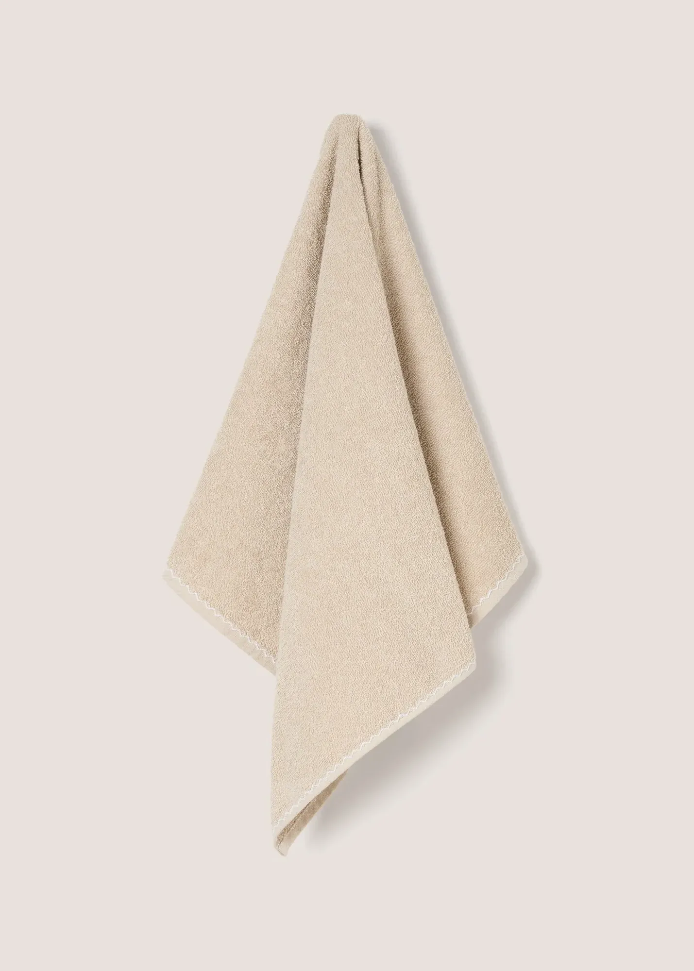 Stitch Border Hand Towel - Natural product