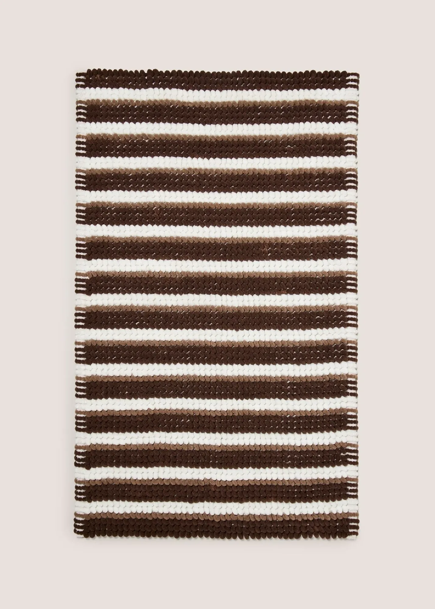 Stripe Chenille Bath Mat - Brown product