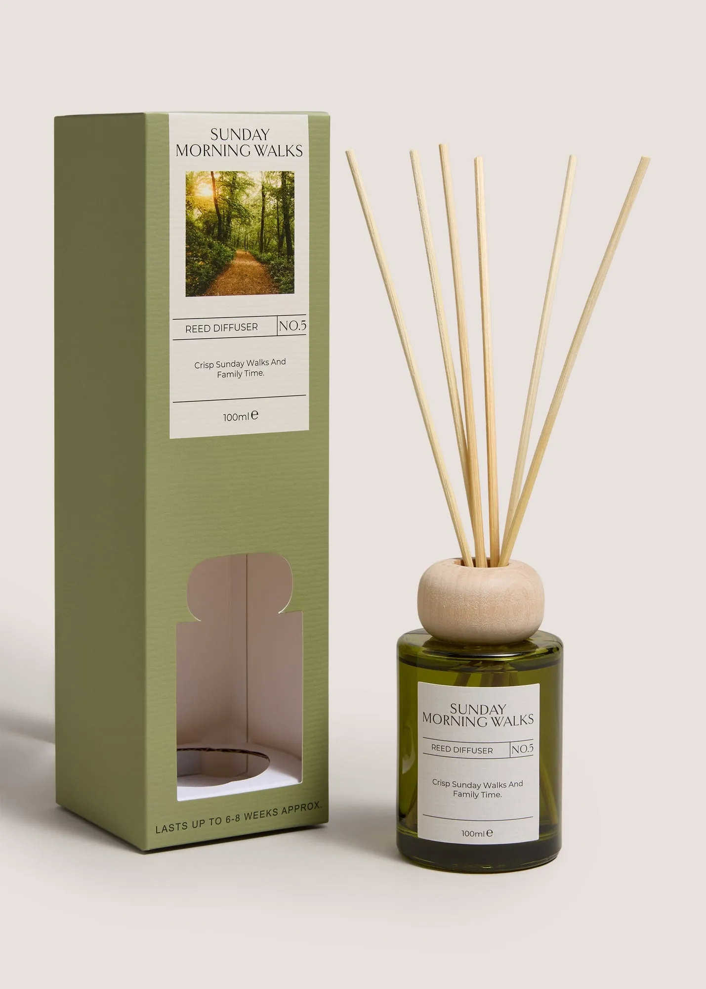 Sunday Morning Walk Diffuser - Green, Glass product