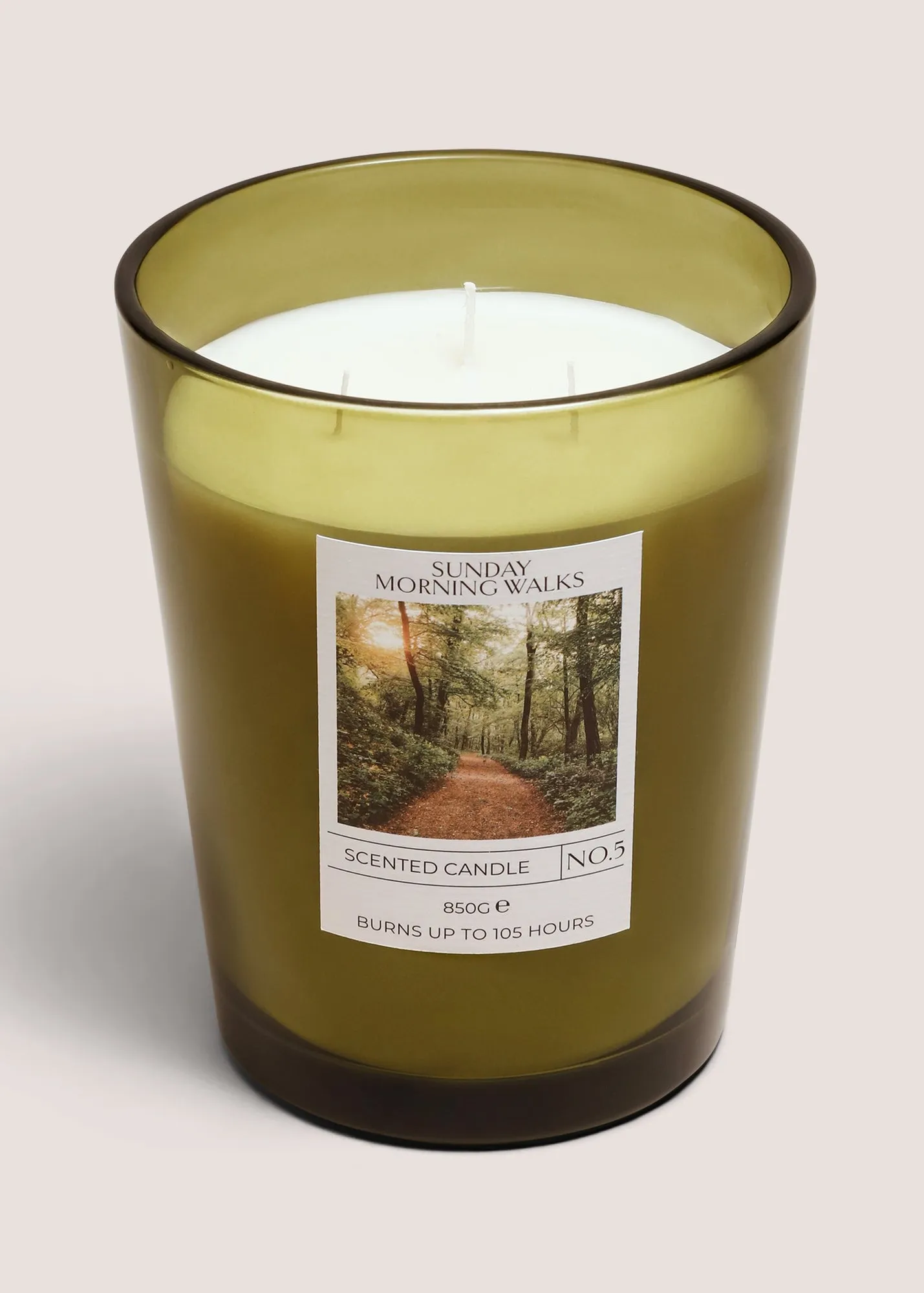 Sunday Morning Walks Large 3-Wick Candle - Green product