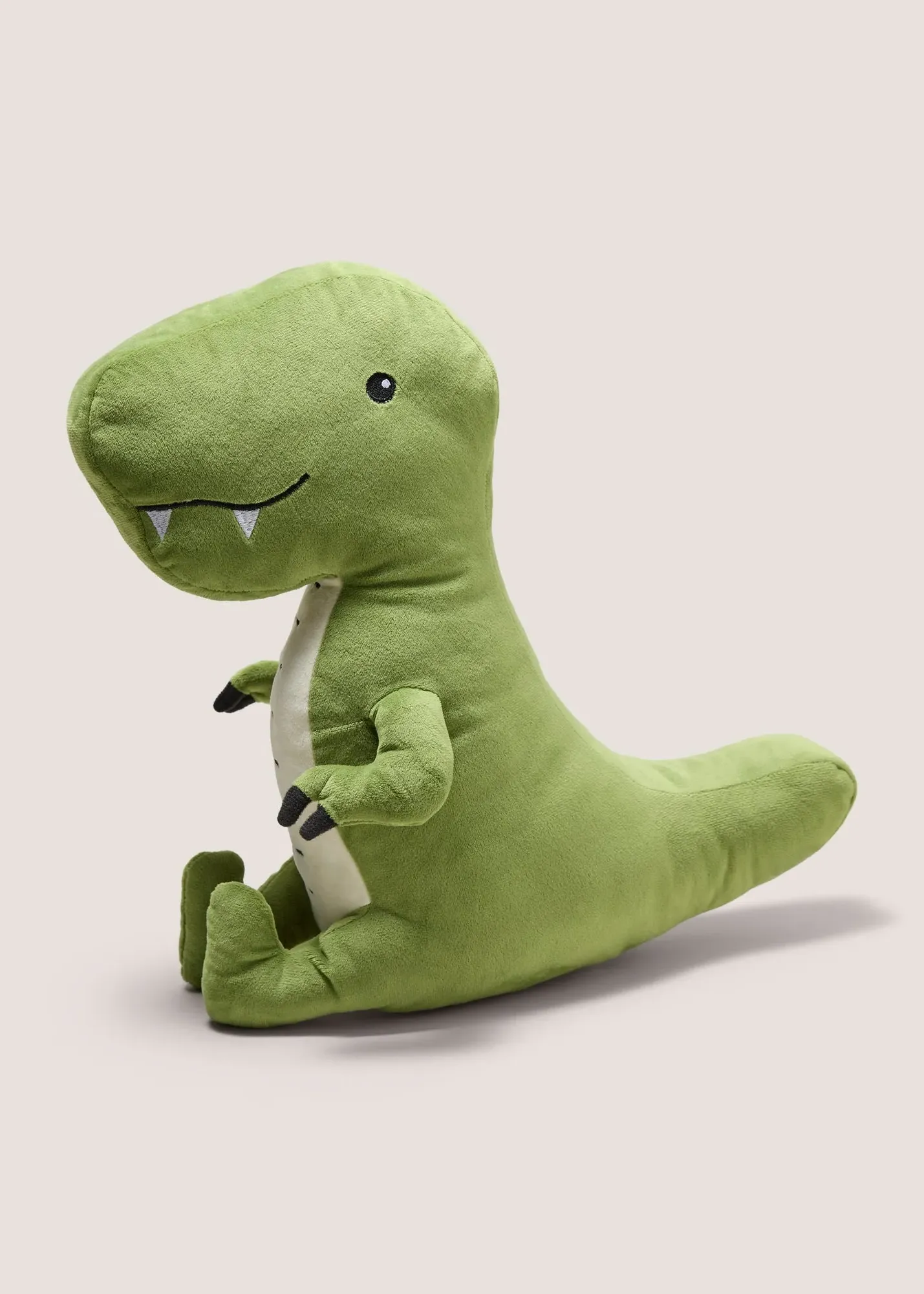T-Rex Dinosaur Cushion - Green, Plush Polyester product