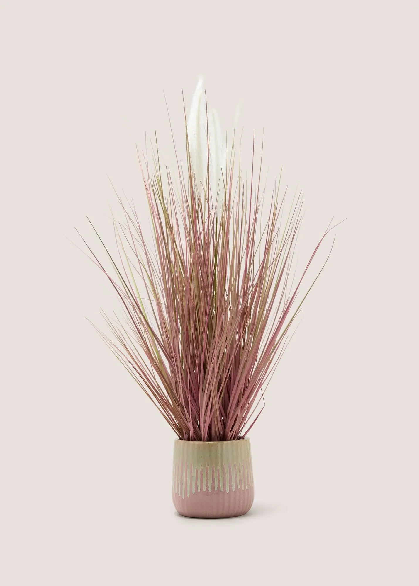 Tall Faux Grass Plant - Pink product