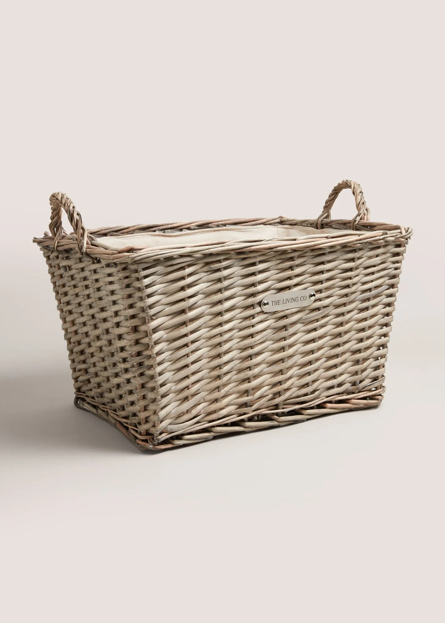 The Living Co Split Willow Storage Basket - Natural product