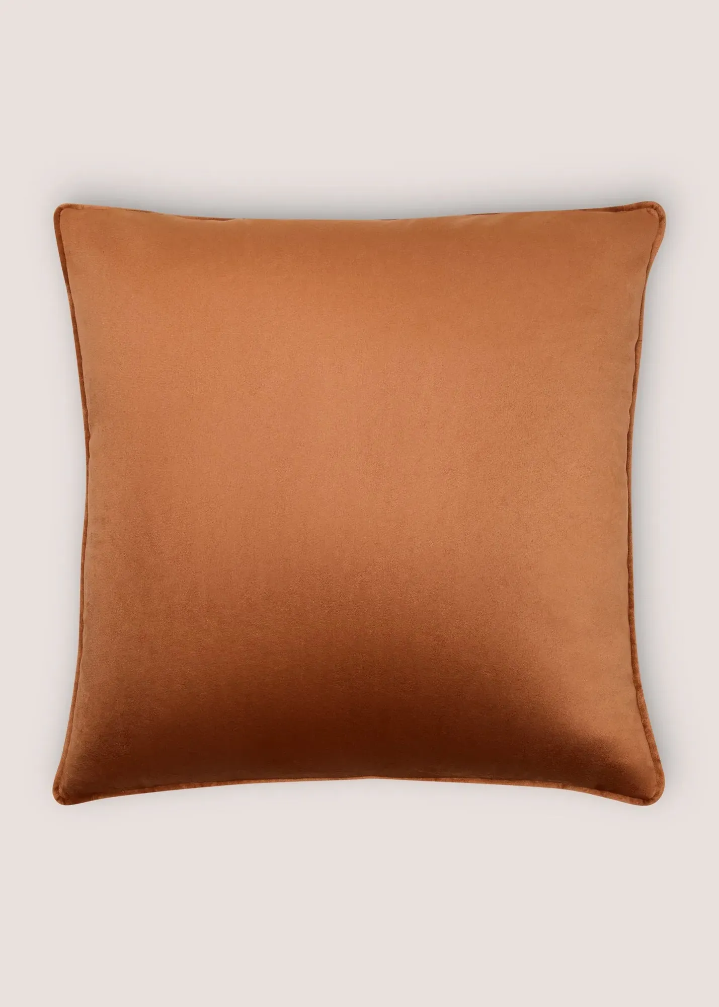Velvet Piped Cushion - Orange, Velvet product
