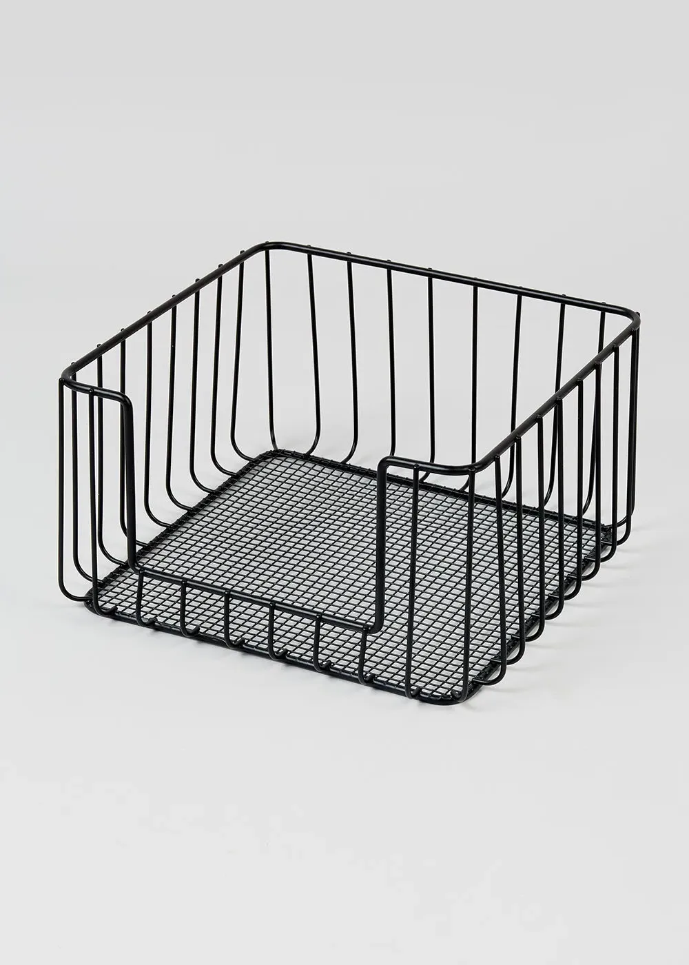 Wire Stackable Storage Basket - Black, Metal product
