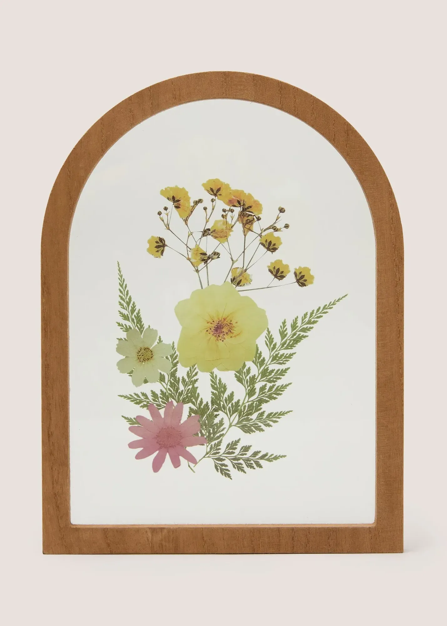 Wooden Flower Sign - White product