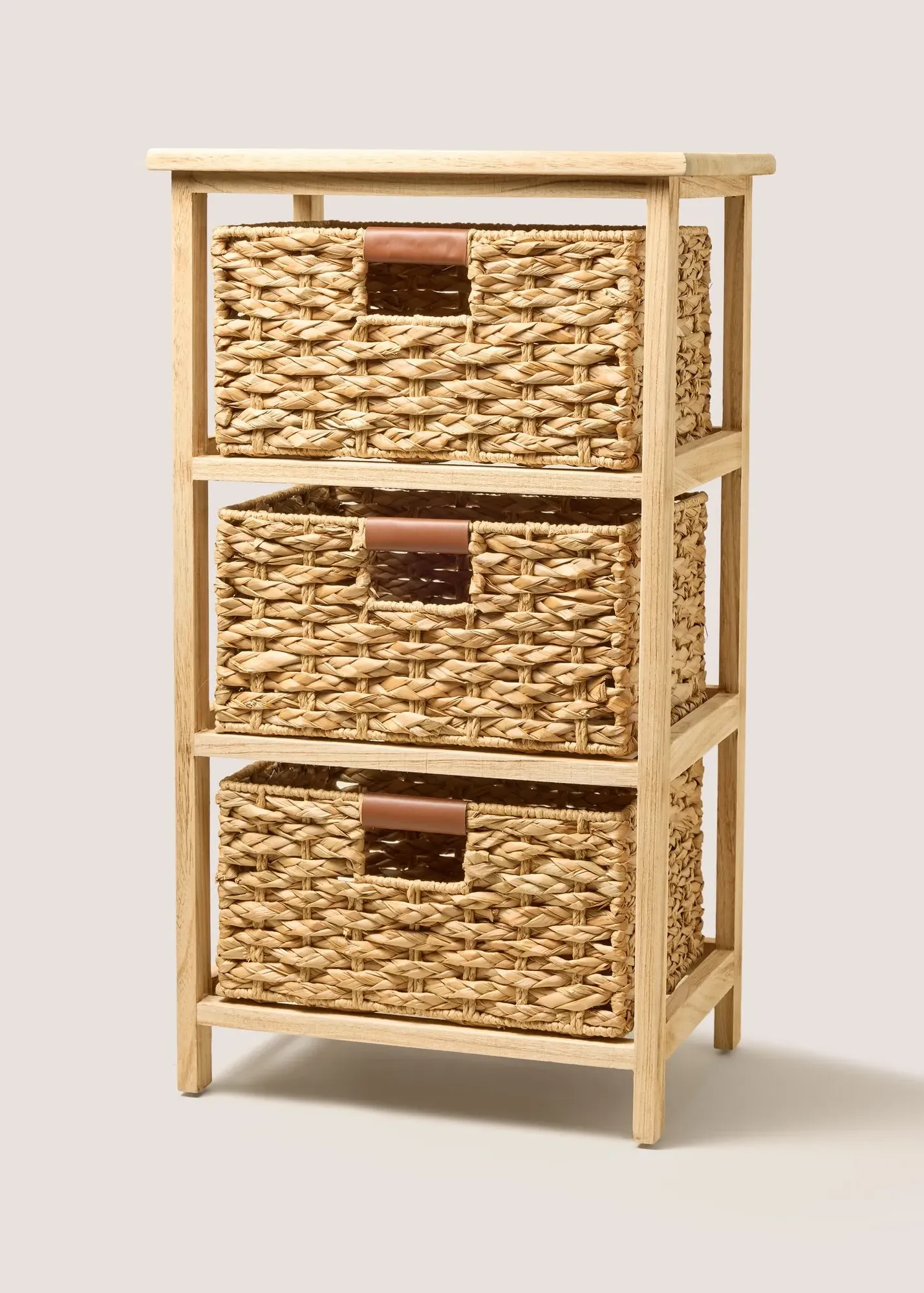 Woven 3-Tier Chest of Drawers - Natural, Rush product