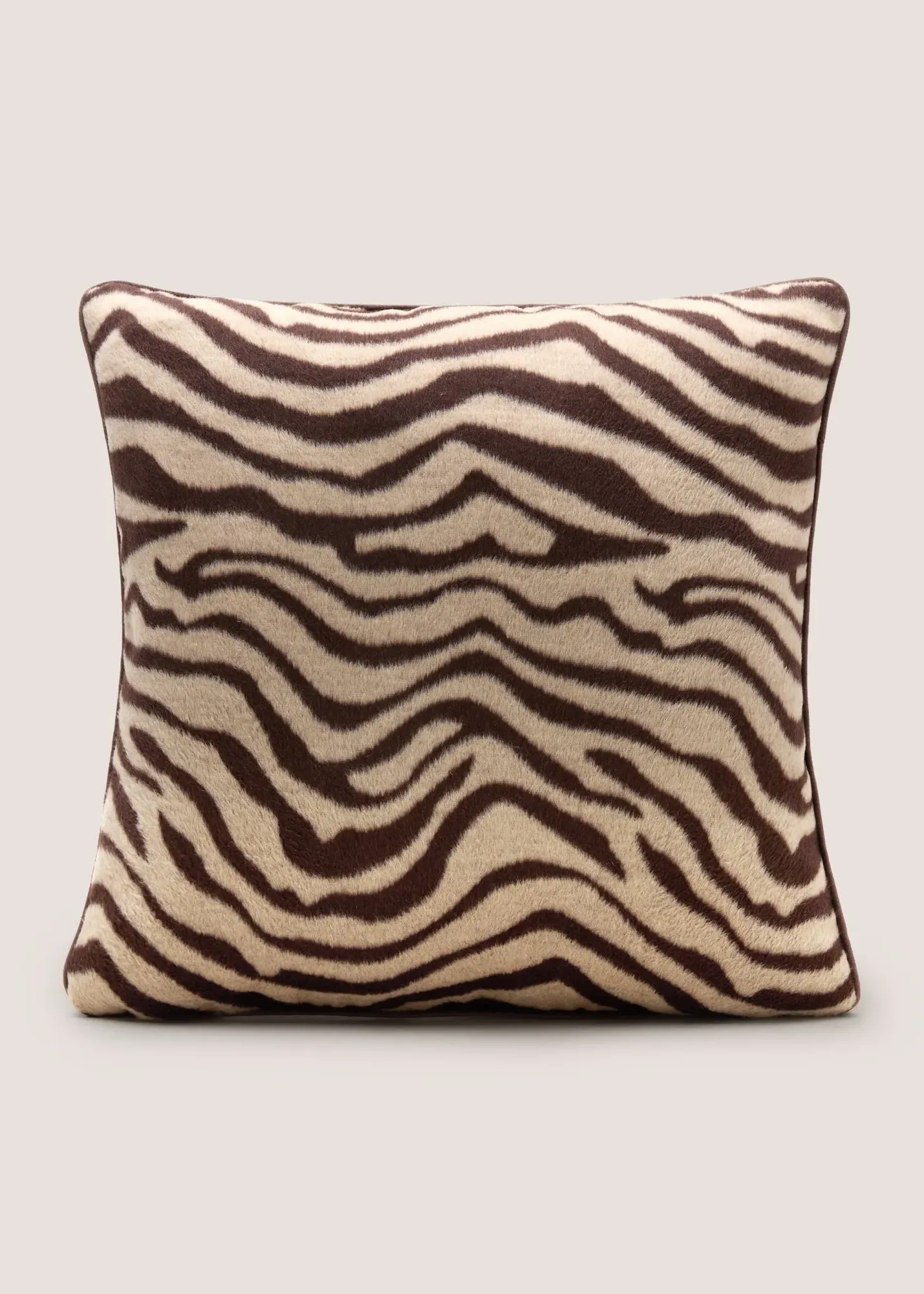 Zebra Jacquard Cushion - Brown product