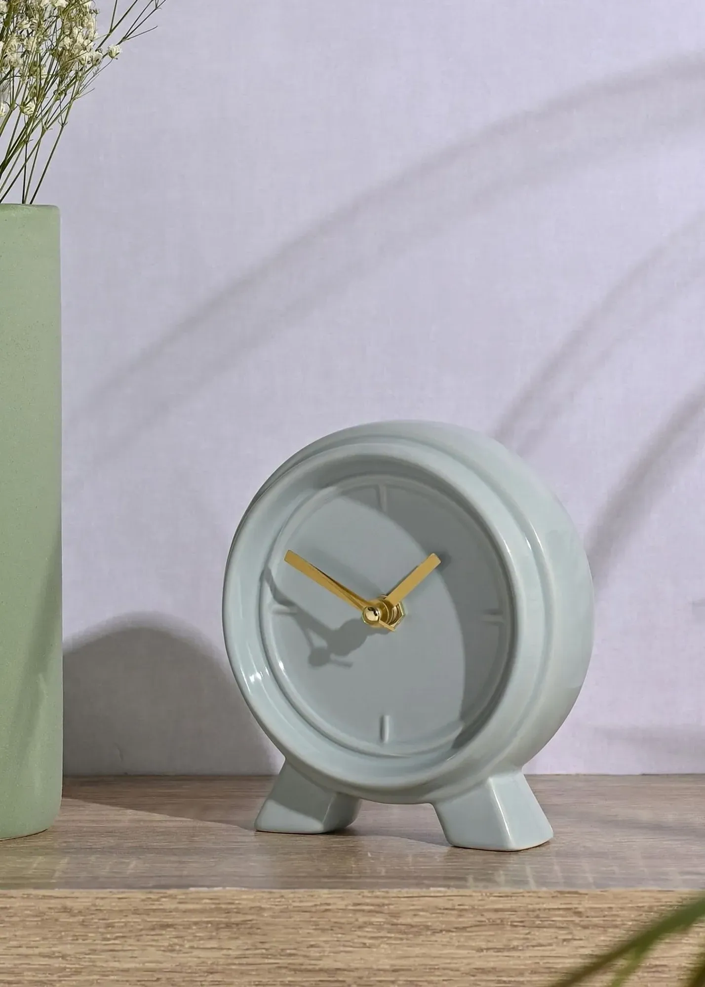 Ceramic Mantle Clock - Ocean Blue product