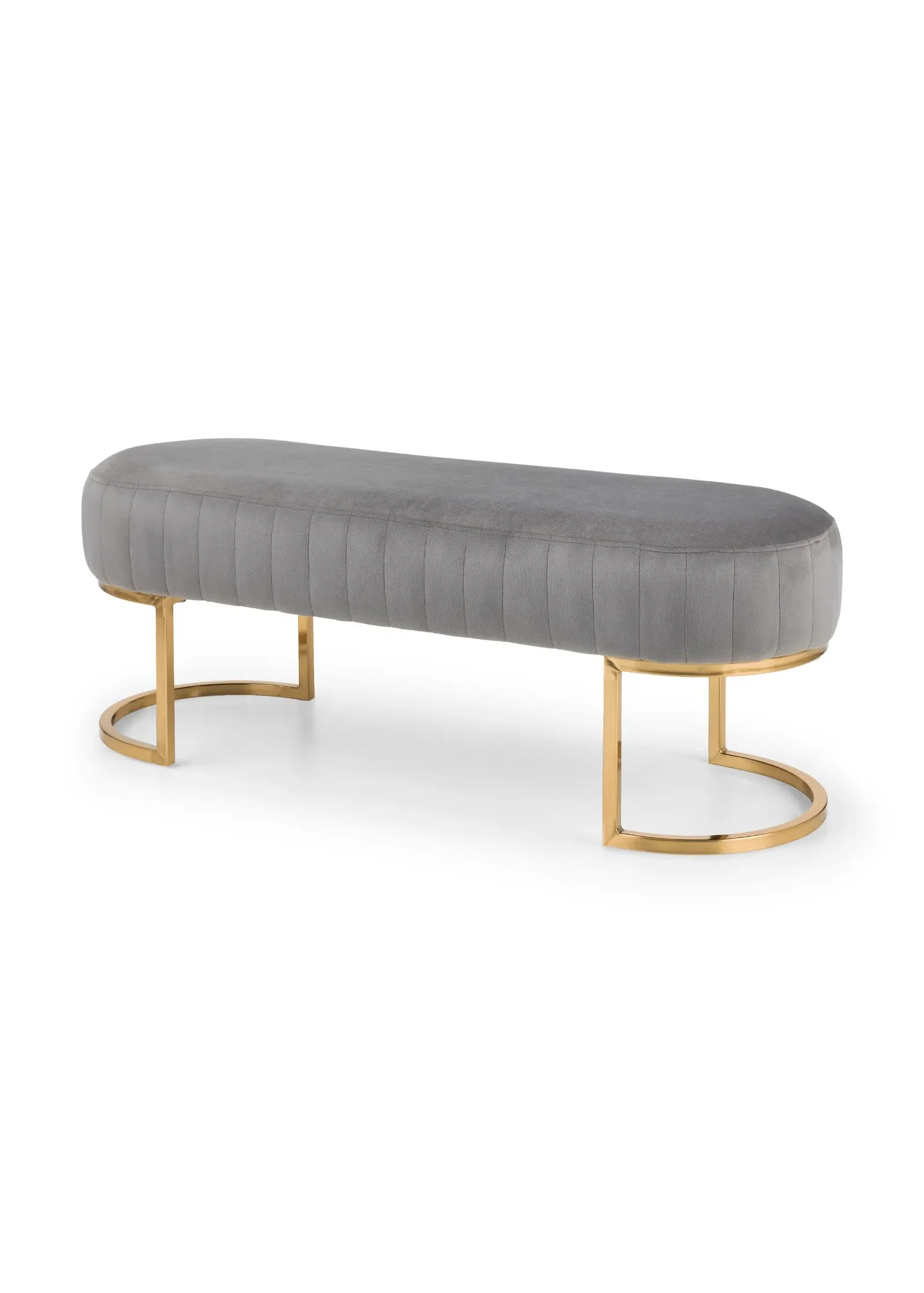 Harrogate Velvet Bench - Grey product