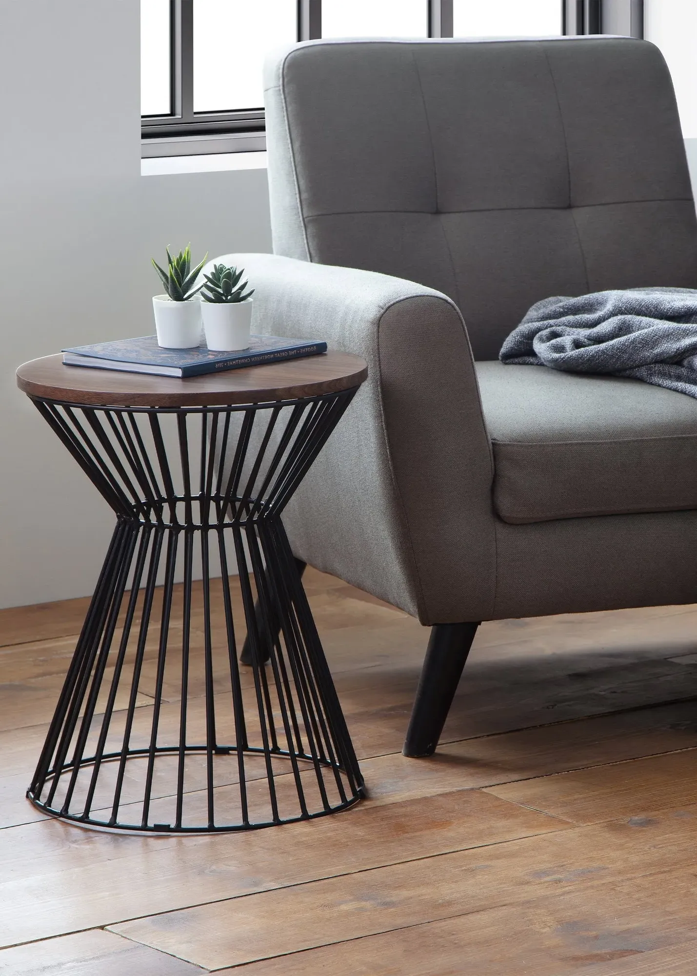 Jersey Round Lamp Table - Brown product