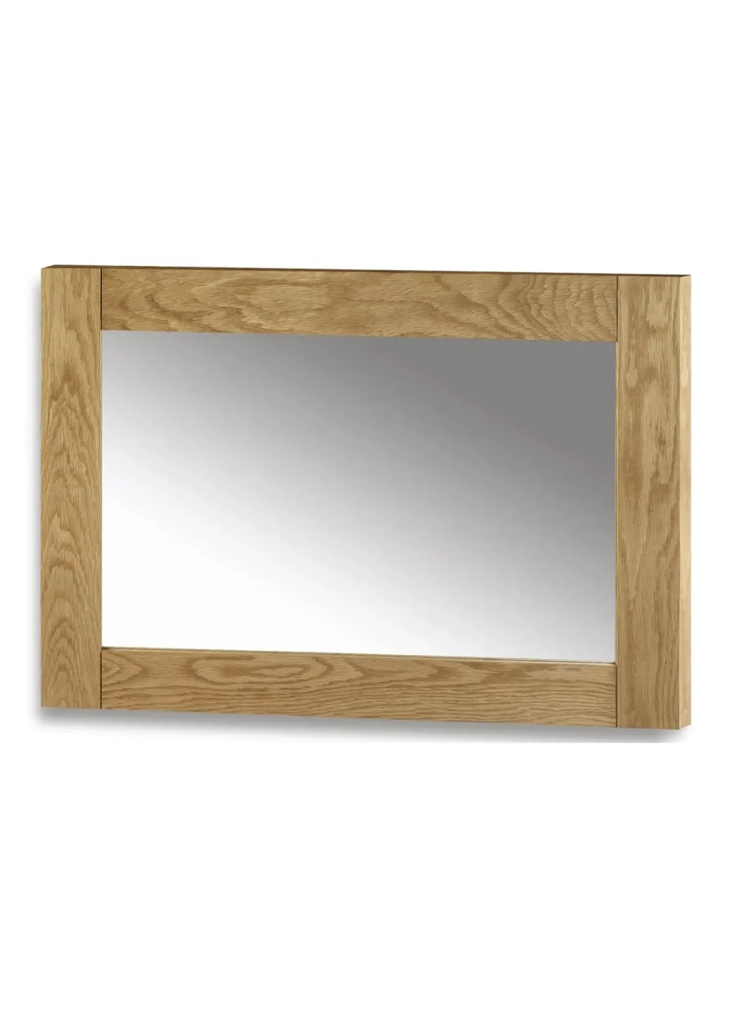 Marlborough Wall Mirror - Brown, Solid White Oak product