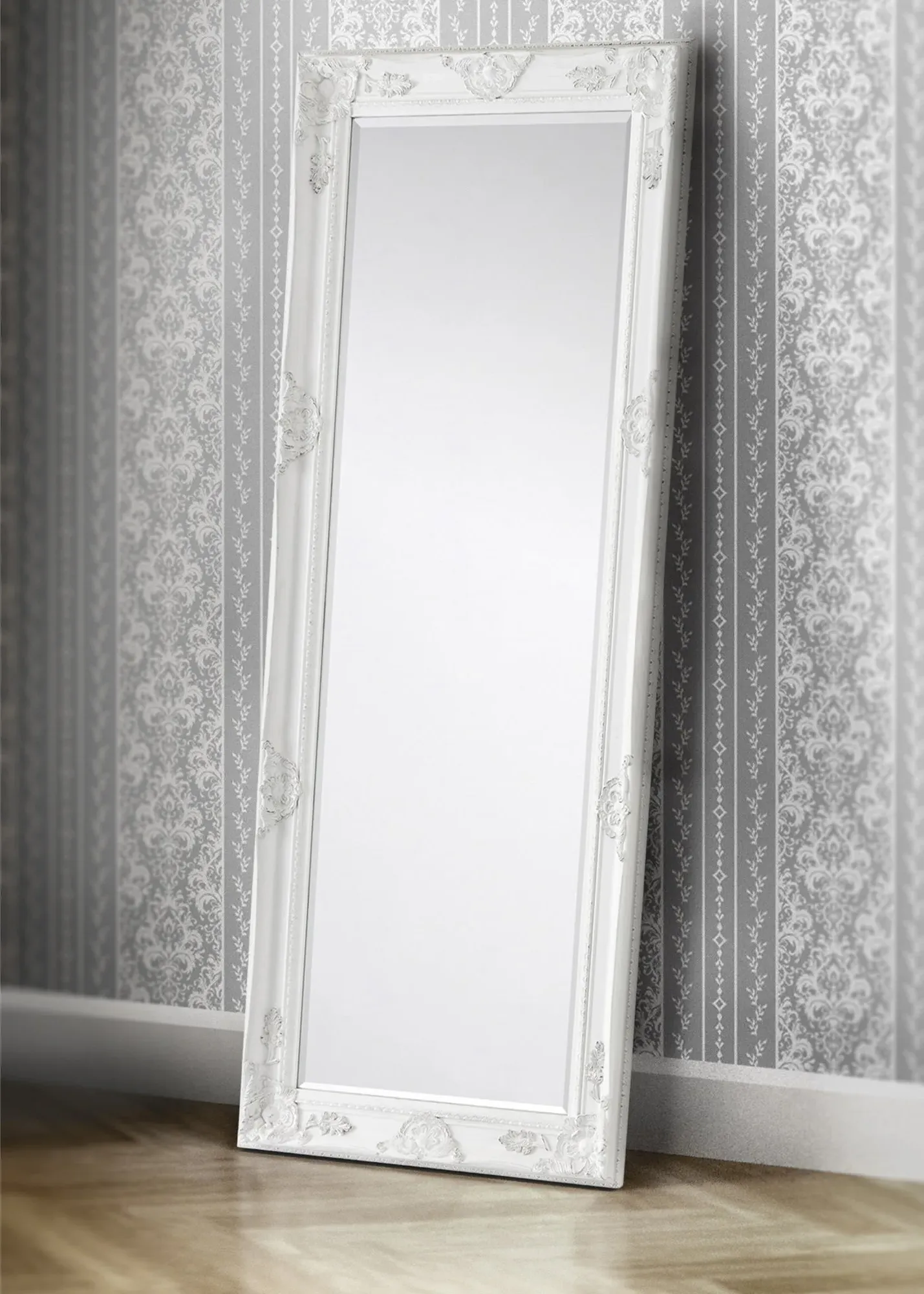 Palais Lean-To Dress Mirror - White, MDF product