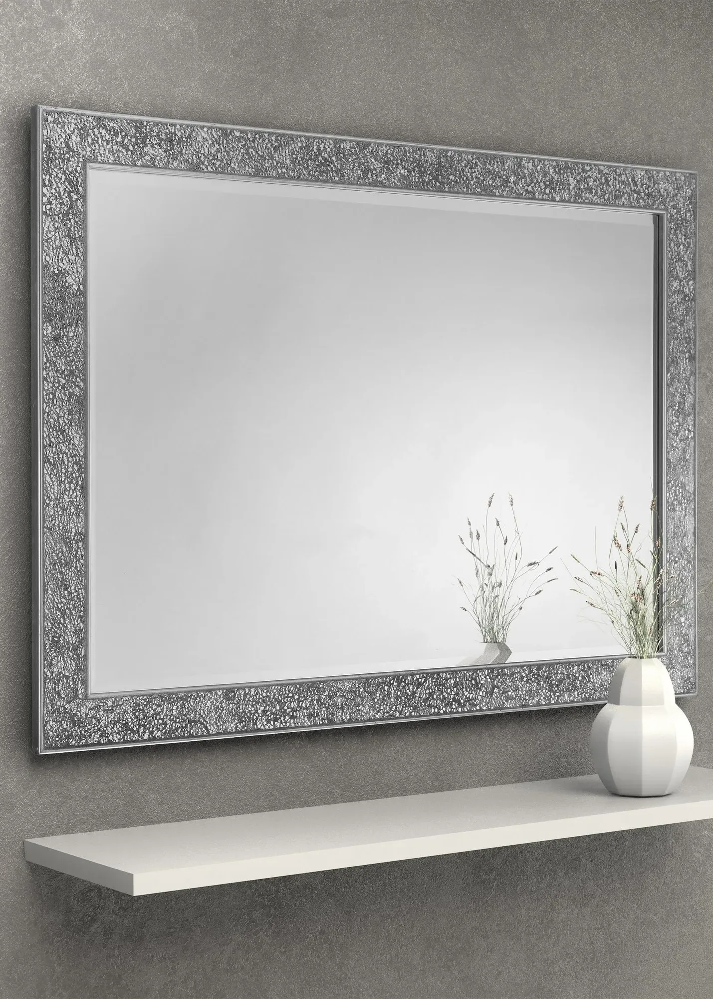 Staccato Fragment Wall Mirror - Silver product