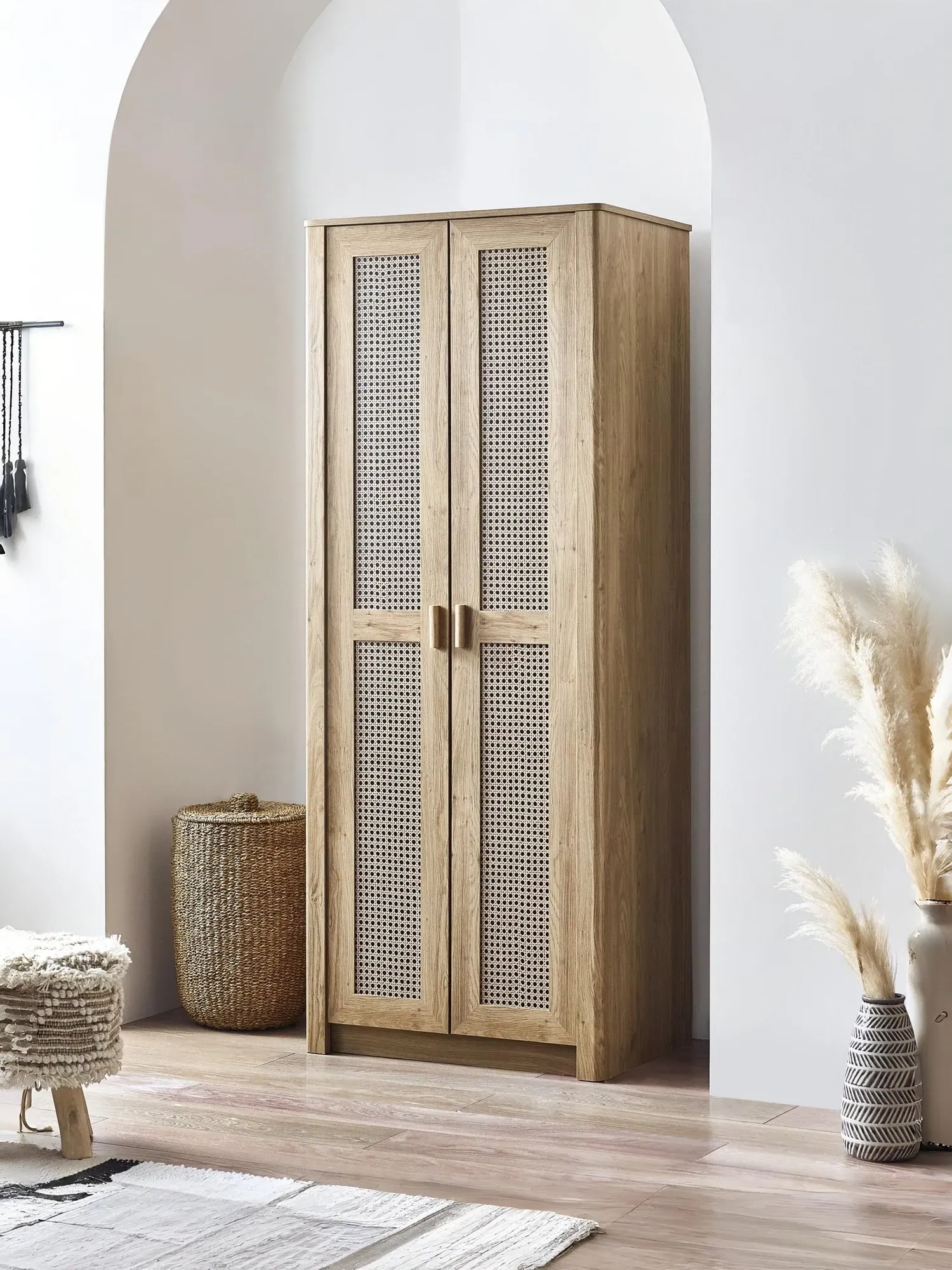 Sydney 2-Door Wardrobe - Brown, Oak Effect product
