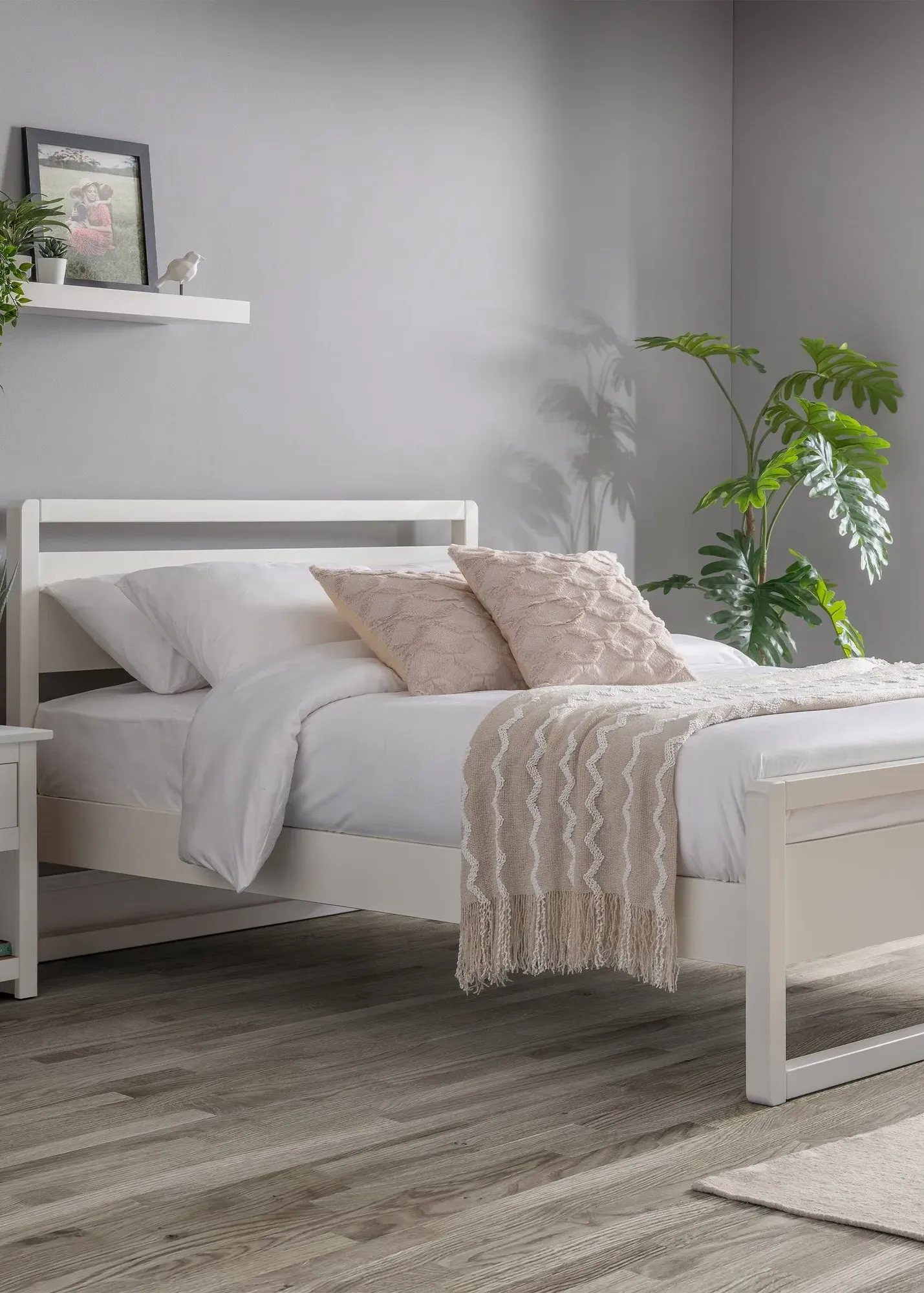 Venice Double Bed Frame - White product