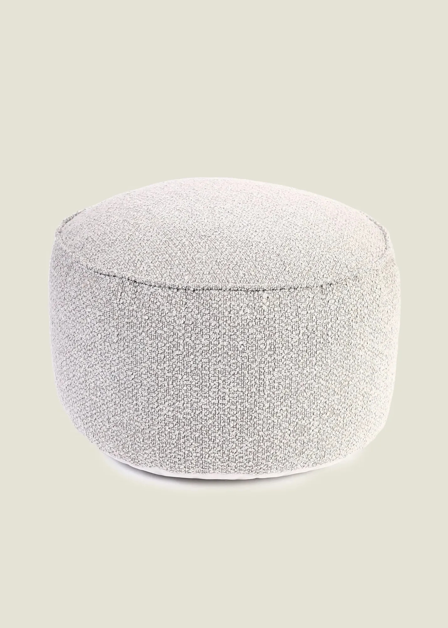 Boucle Drum Footstool - Cream product