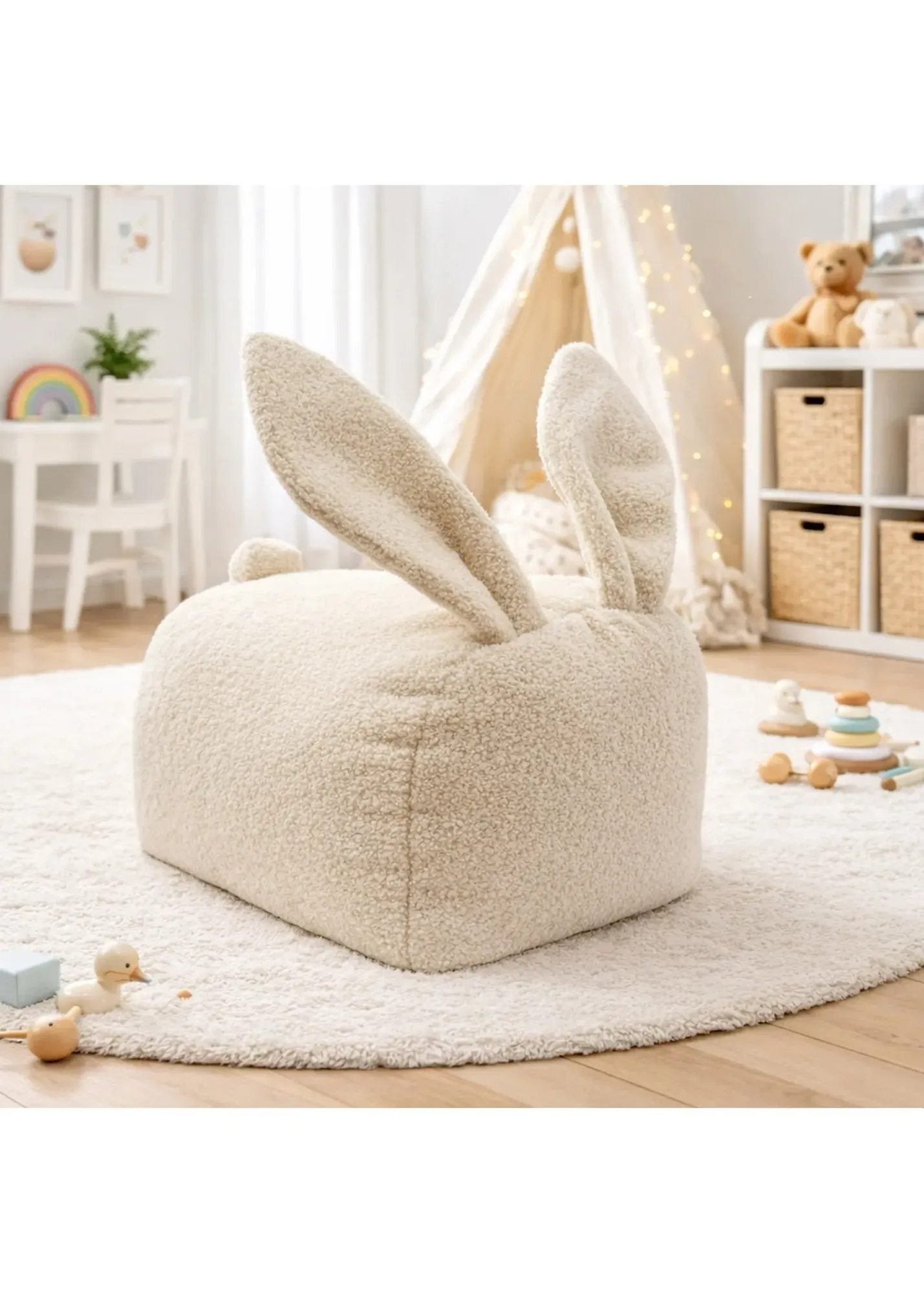Bunny Seat with Ears - Cream, Boucle product