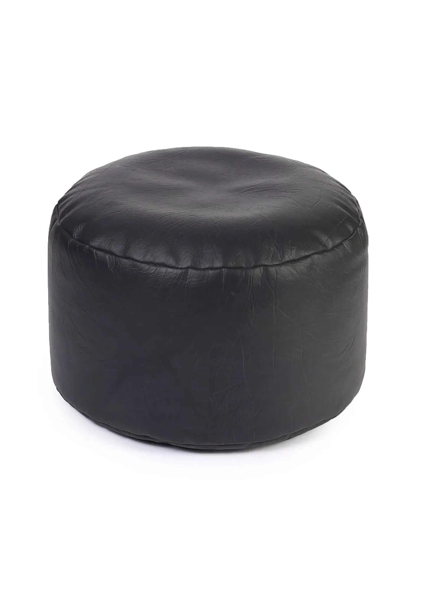 Faux Leather Footstool - Black product