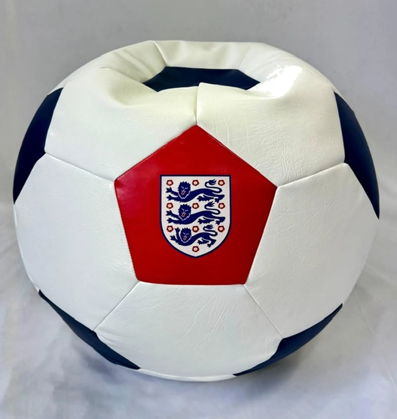 Football Bean Bag with FA Logo Patches - White product